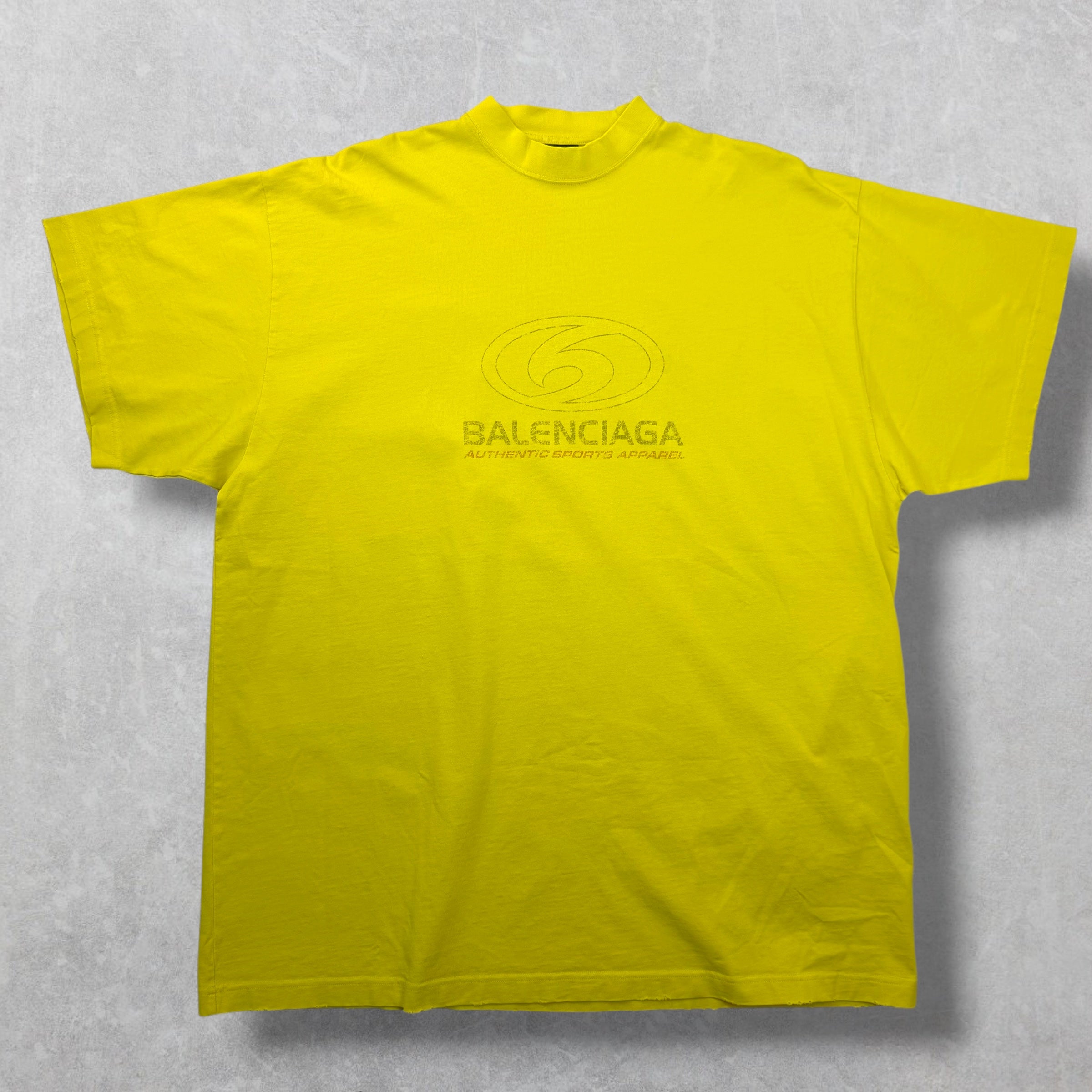 Balenciaga Surfer Logo Tee Yellow 3 (XXL)