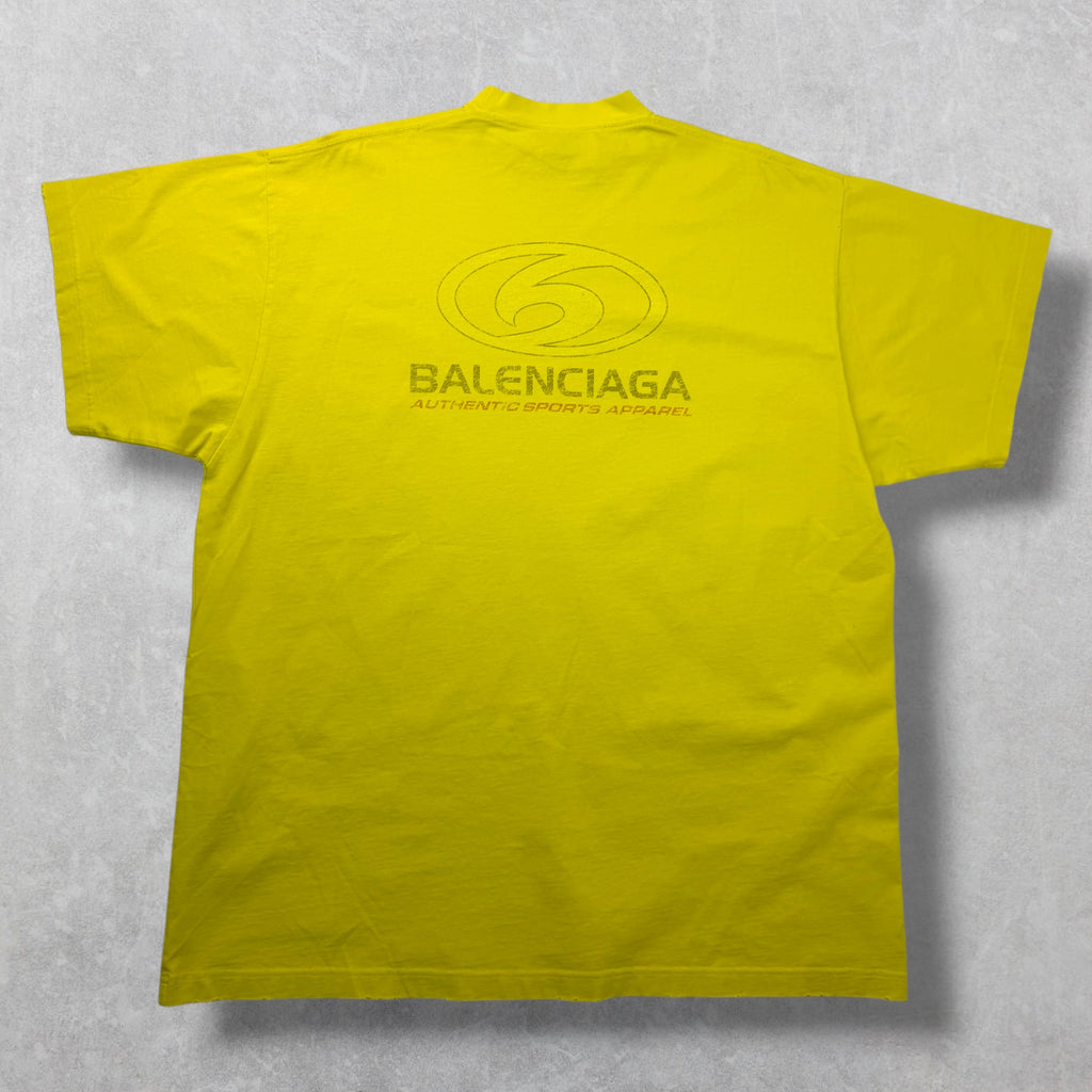 Balenciaga Surfer Logo Tee Yellow 3 (XXL)