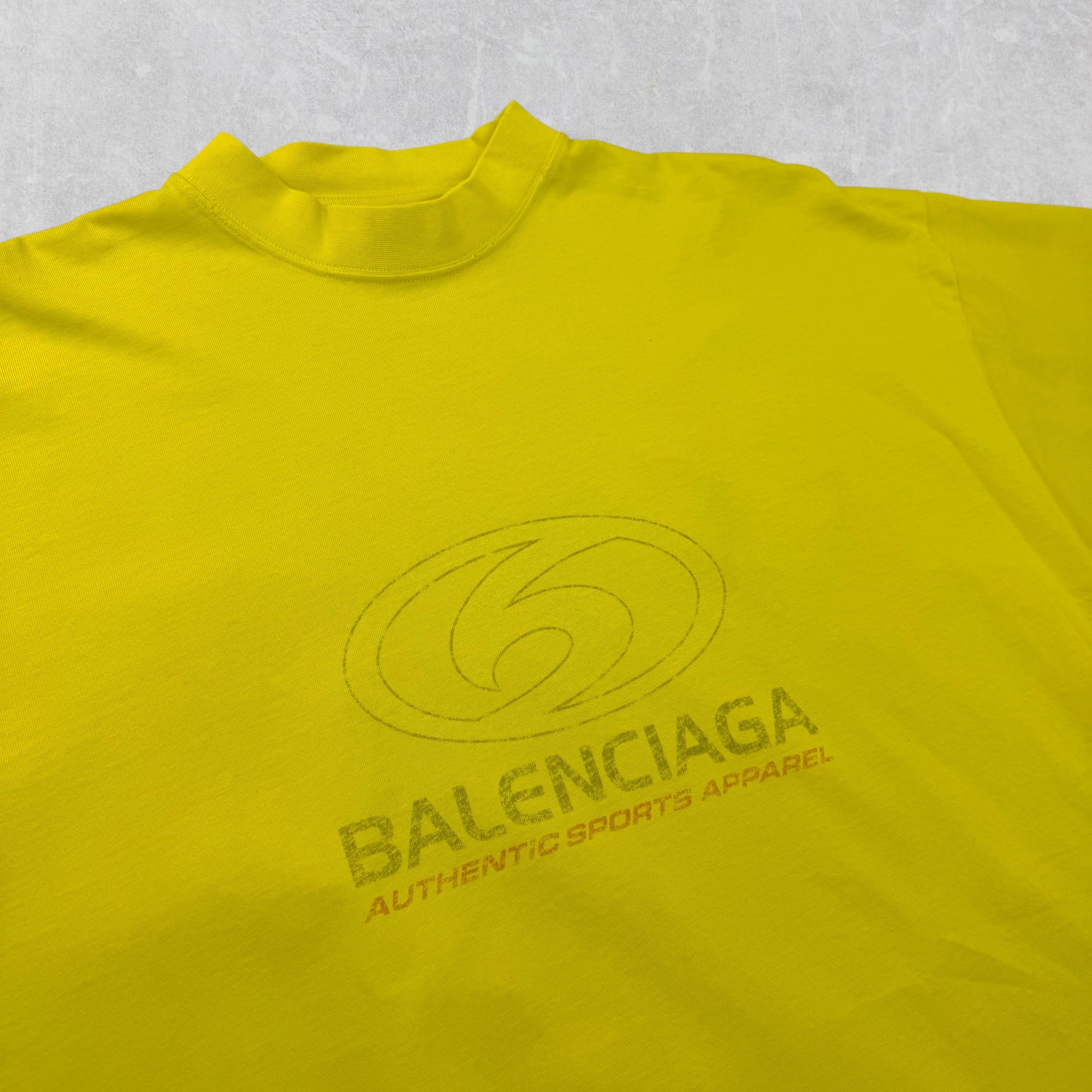 Balenciaga Surfer Logo Tee Yellow 3 (XXL)