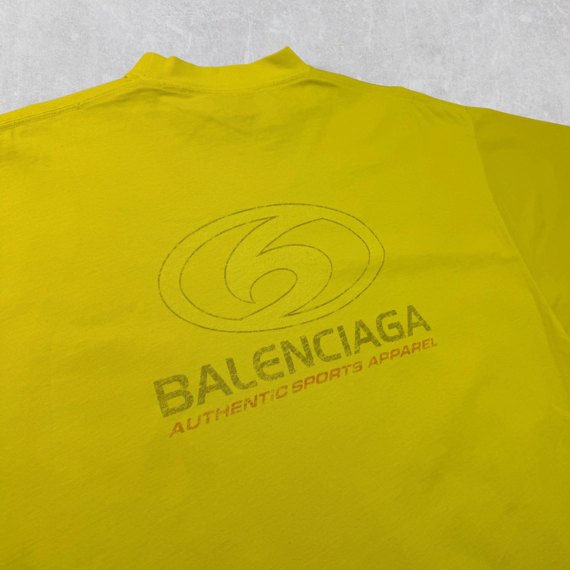 Balenciaga Surfer Logo Tee Yellow 3 (XXL)