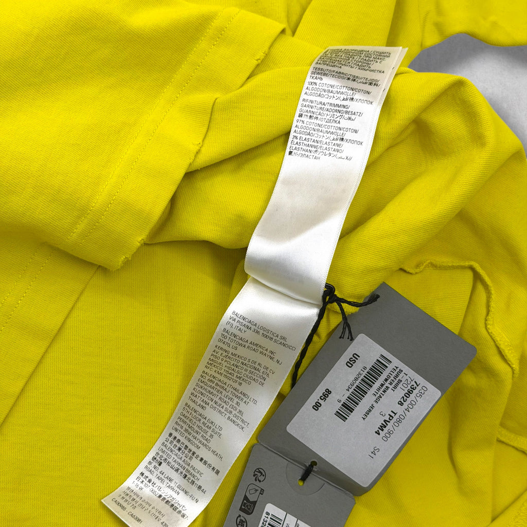 Balenciaga Surfer Logo Tee Yellow 3 (XXL)