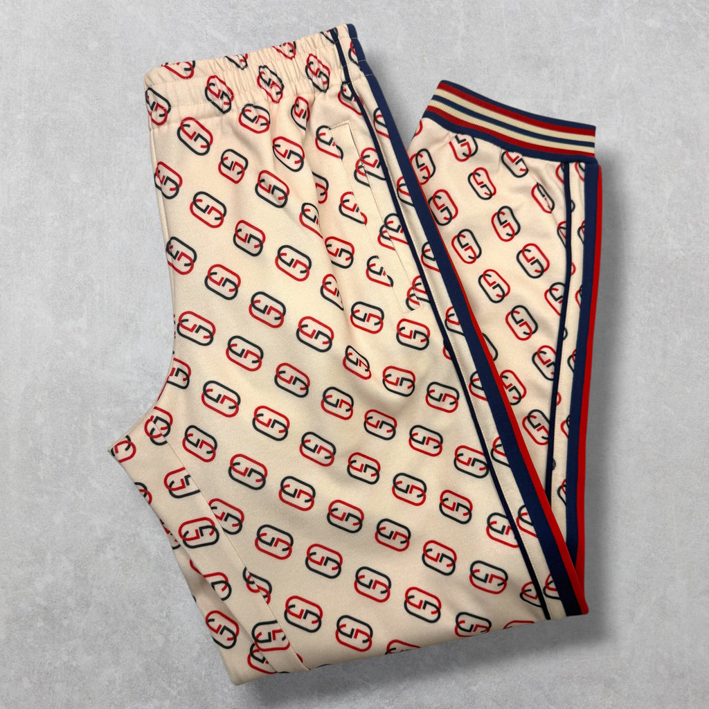 Gucci Interlocking GG Ivory Joggers XS
