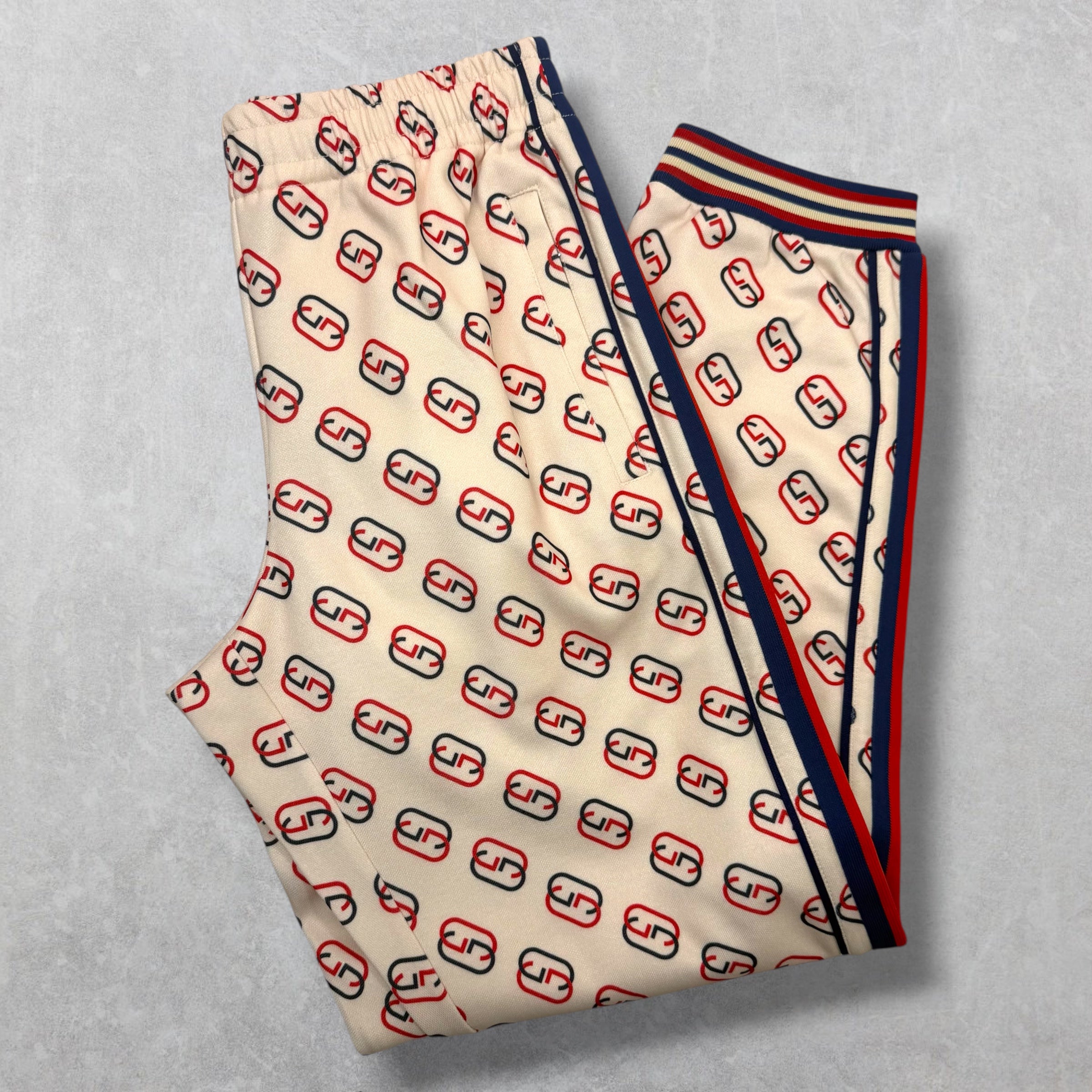 Gucci Interlocking GG Ivory Joggers XS