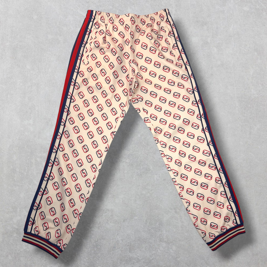 Gucci Interlocking GG Ivory Joggers XS