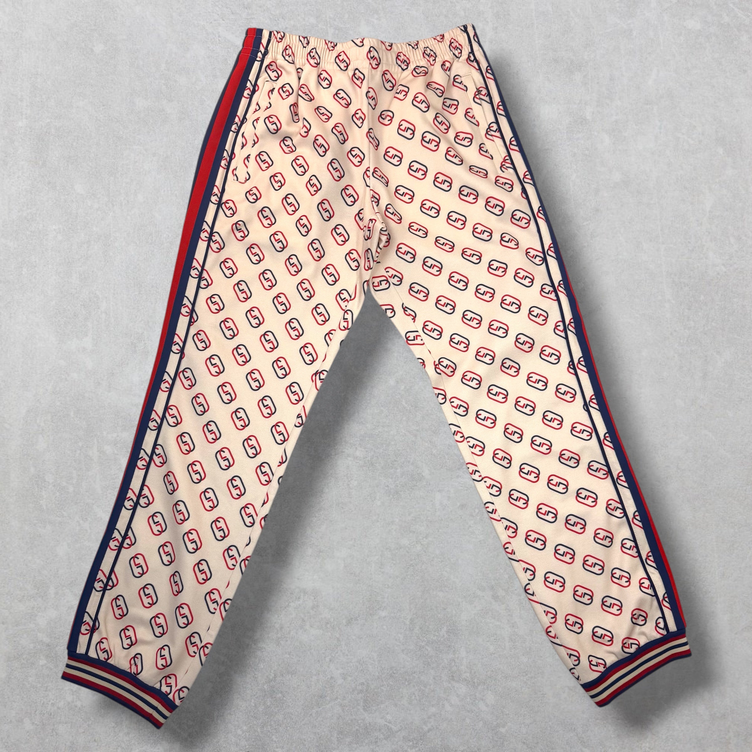 Gucci Interlocking GG Ivory Joggers XS