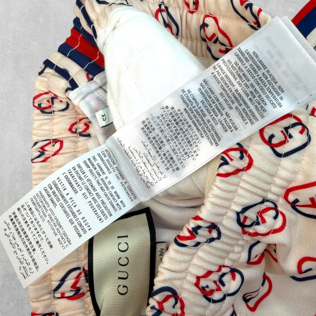 Gucci Interlocking GG Ivory Joggers XS