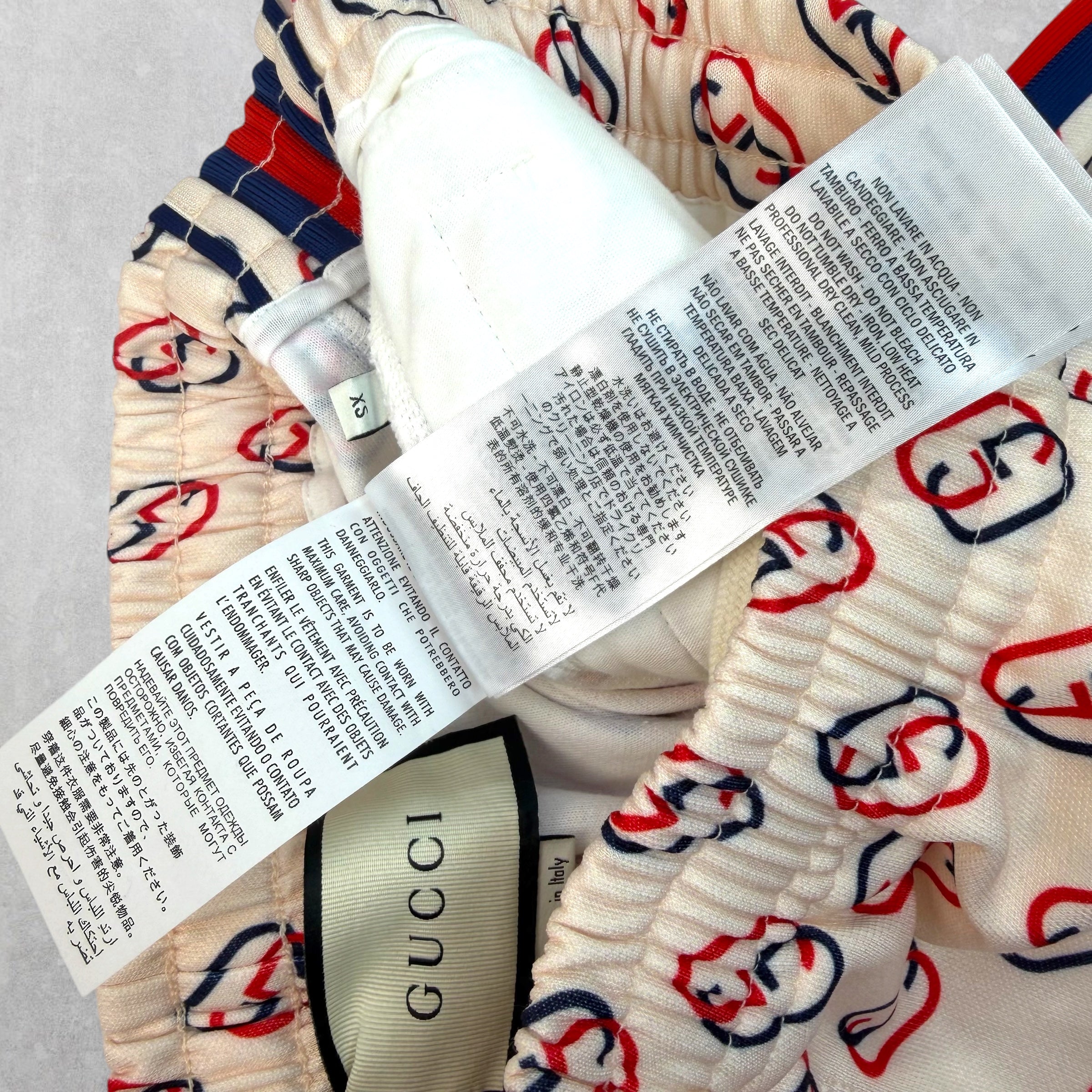 Gucci Interlocking GG Ivory Joggers XS
