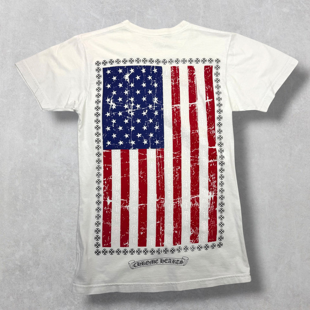 Chrome Hearts American Flag Tee White S