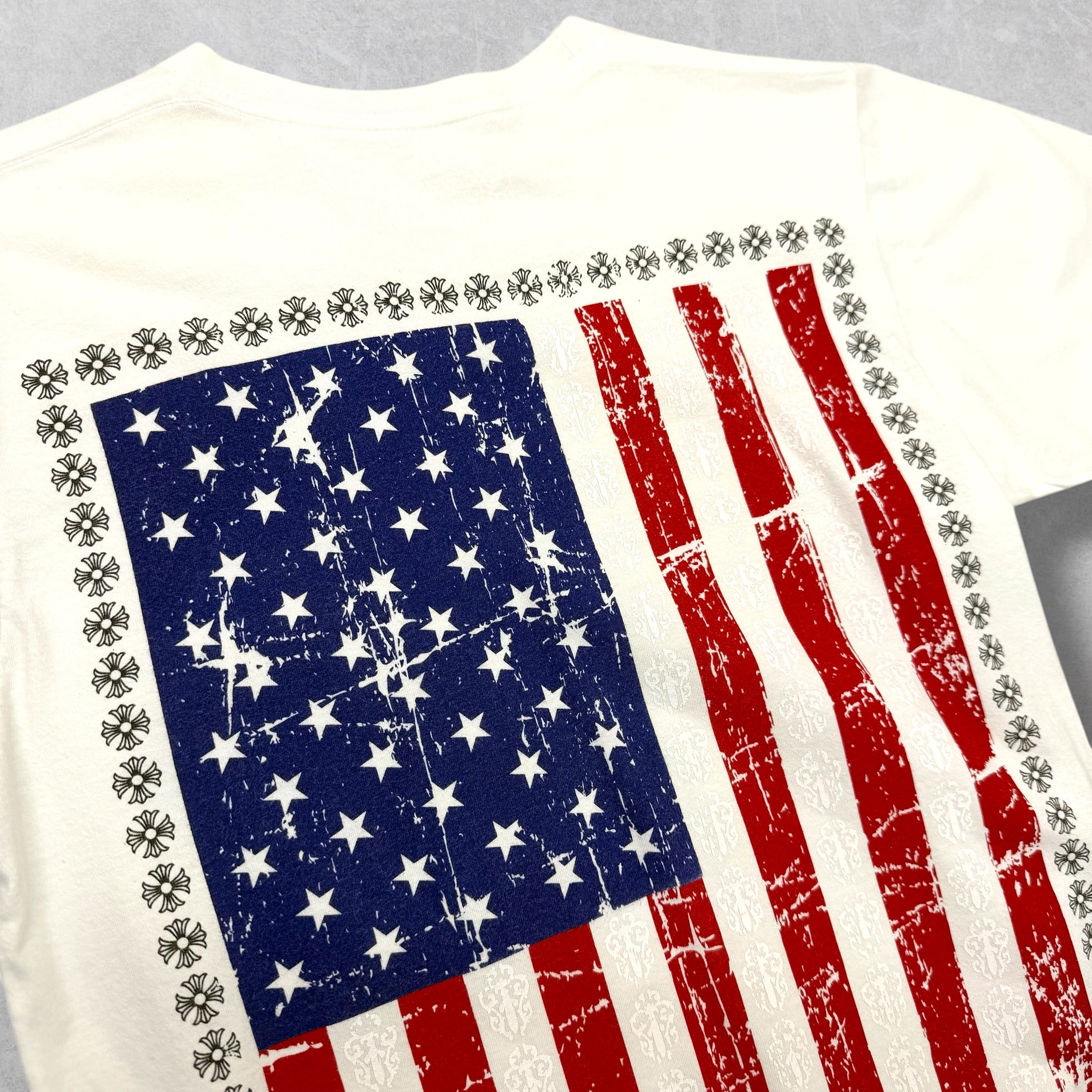 Chrome Hearts American Flag Tee White S