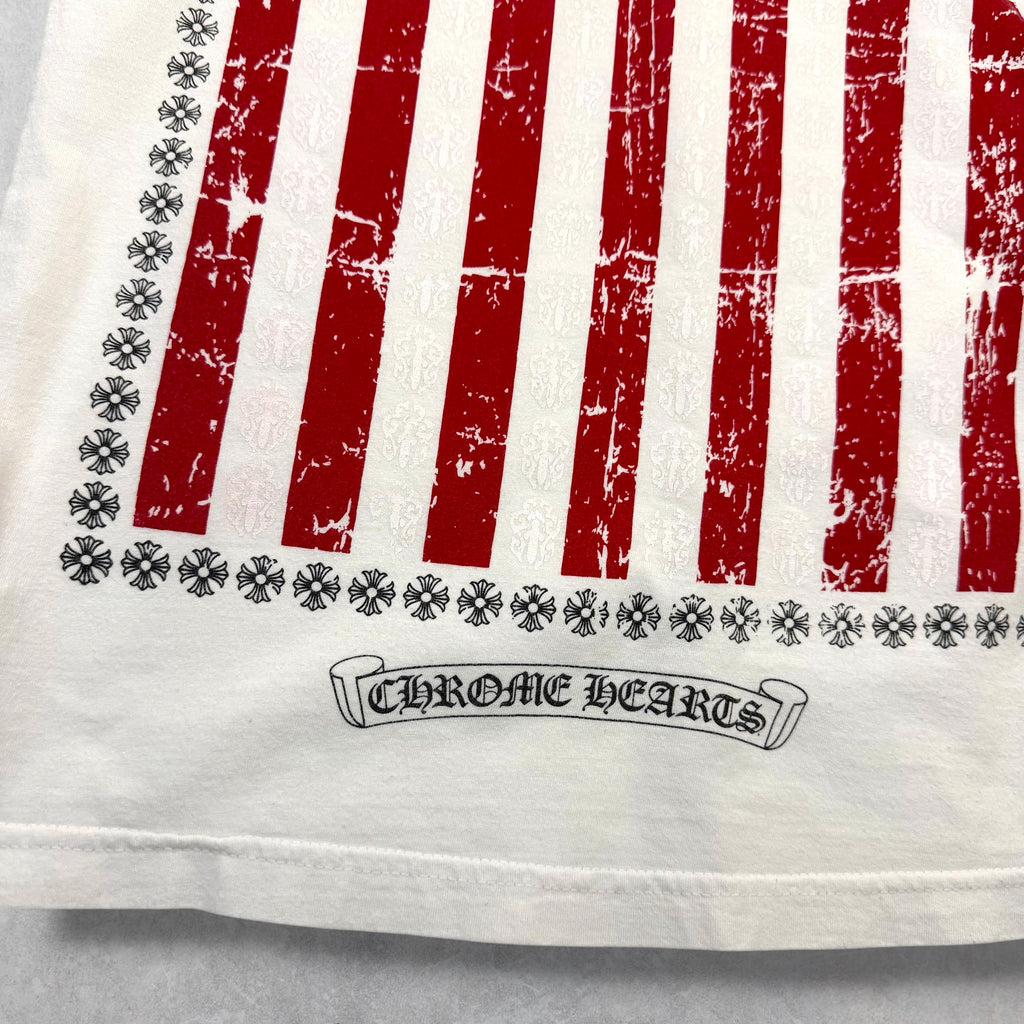 Chrome Hearts American Flag Tee White S