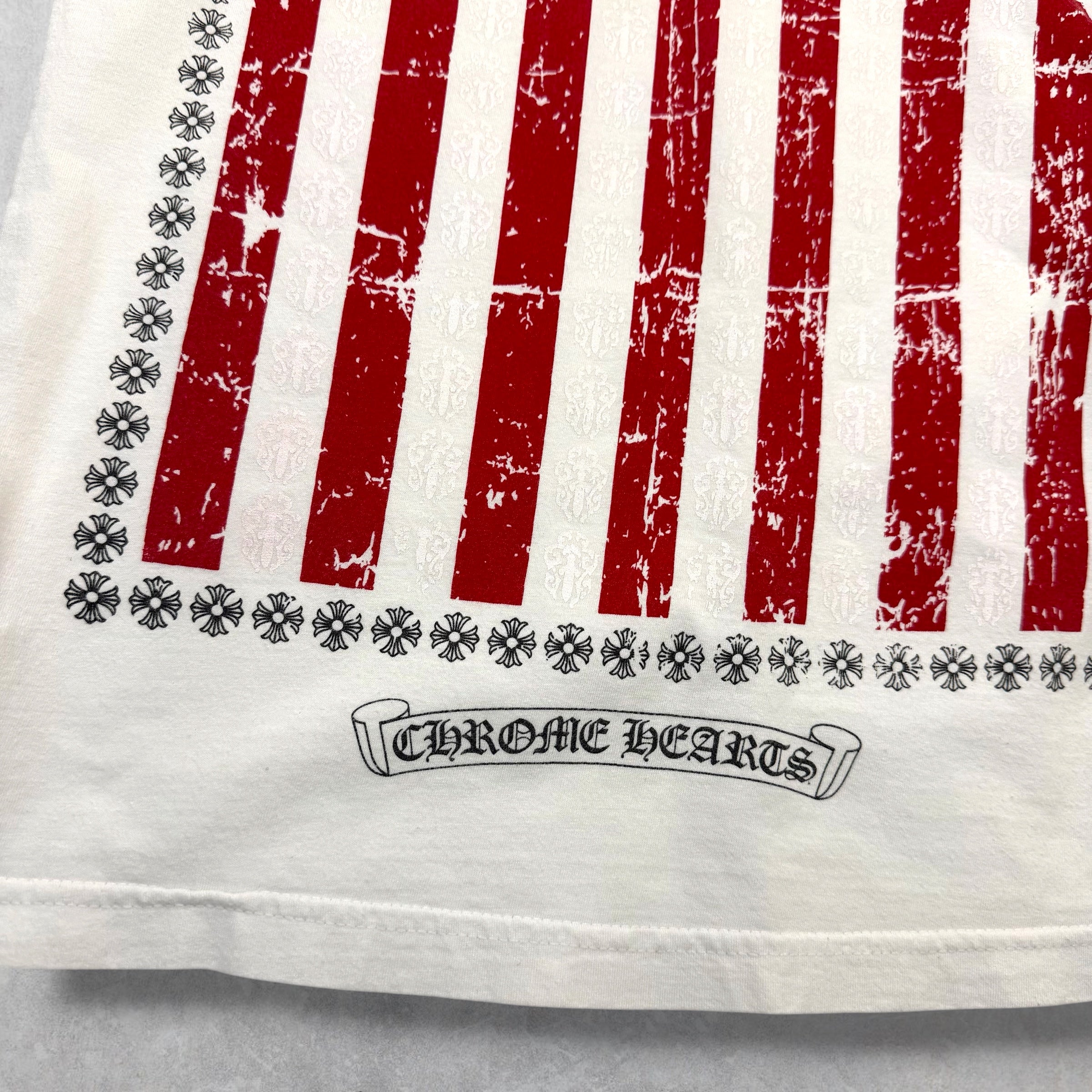 Chrome Hearts American Flag Tee White S