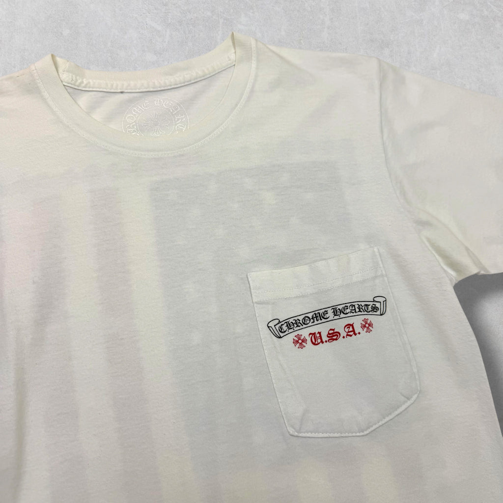 Chrome Hearts American Flag Tee White S
