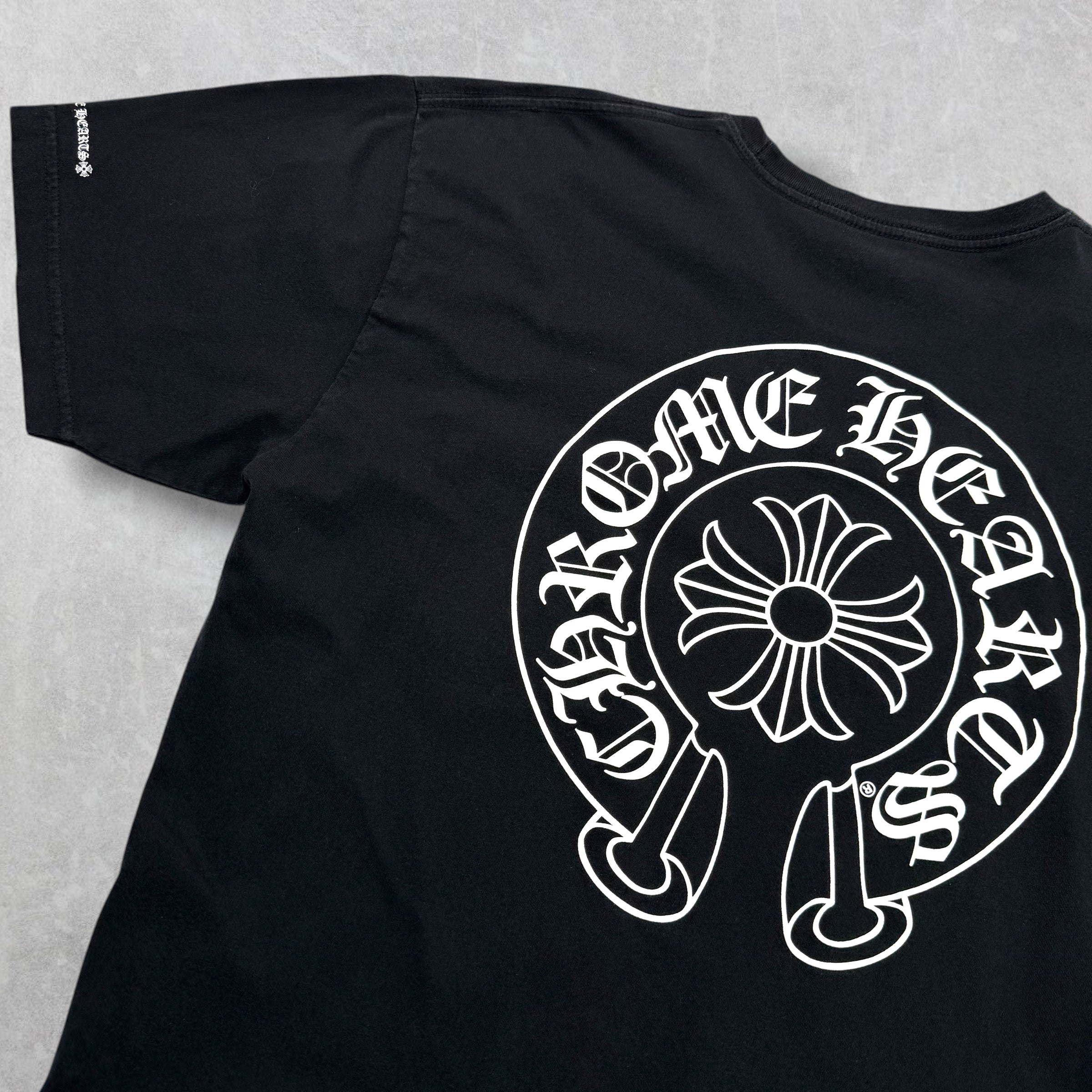 Chrome Hearts Horseshoe Logo Tee Black XL