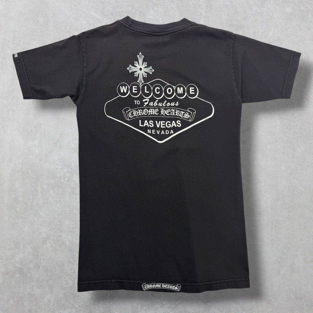 Vintage Chrome Hearts Black Welcome to Vegas Tee S