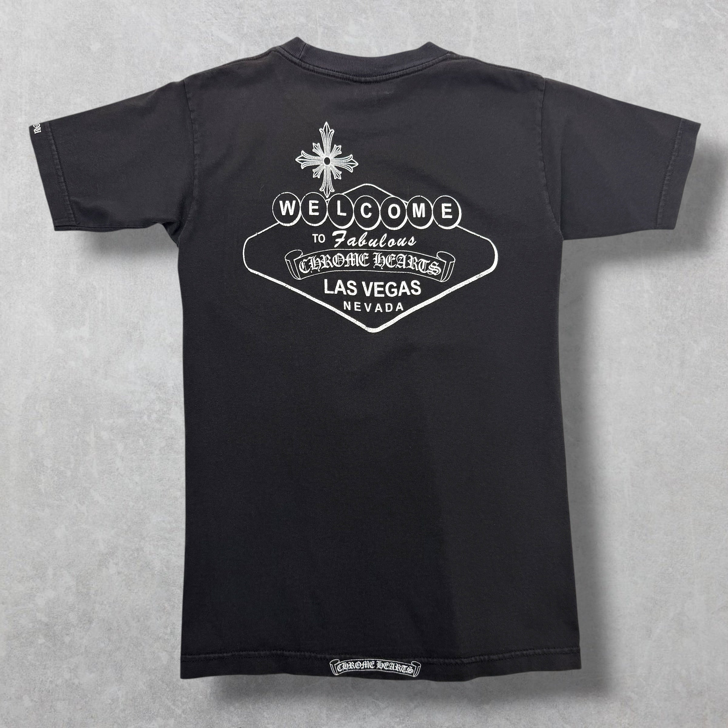 Vintage Chrome Hearts Black Welcome to Vegas Tee S