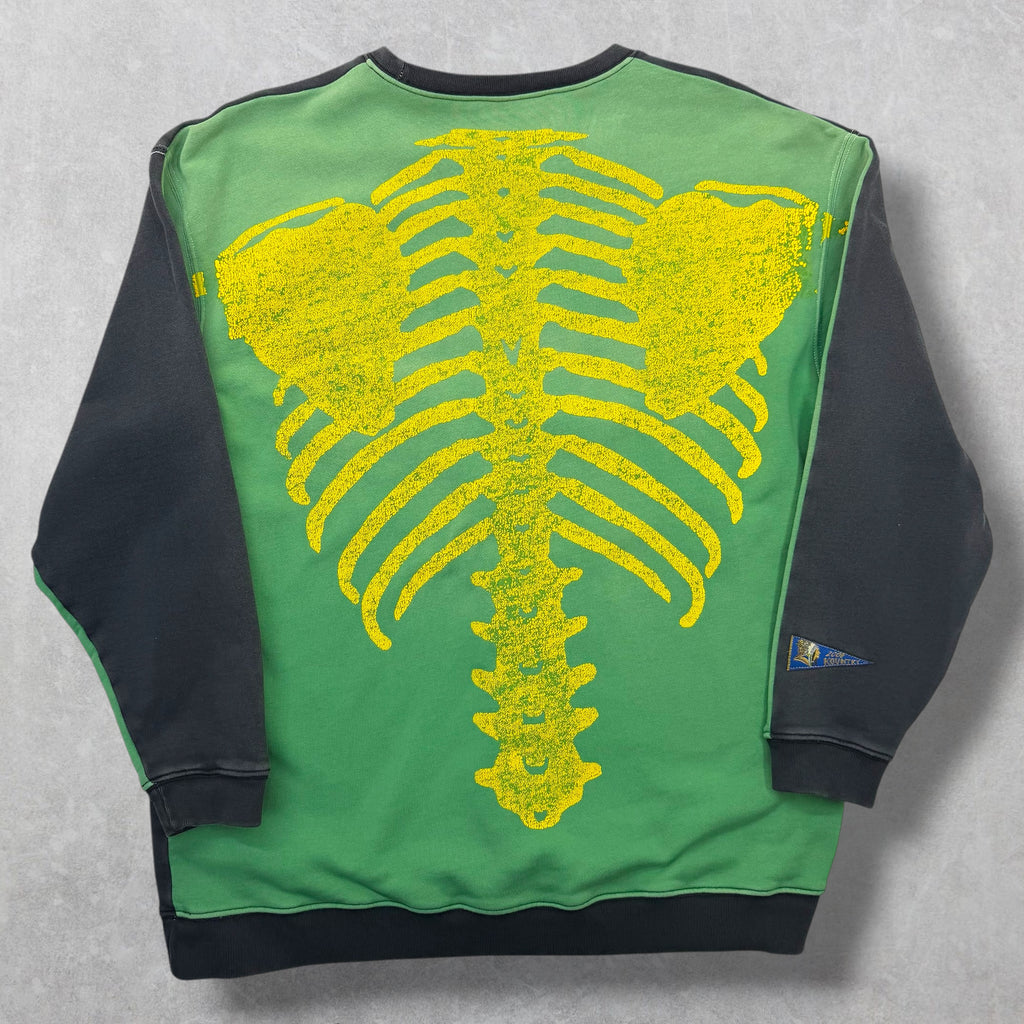 Kapital Fleece Knit Yellow 2Tones Sweatshirt F (L)