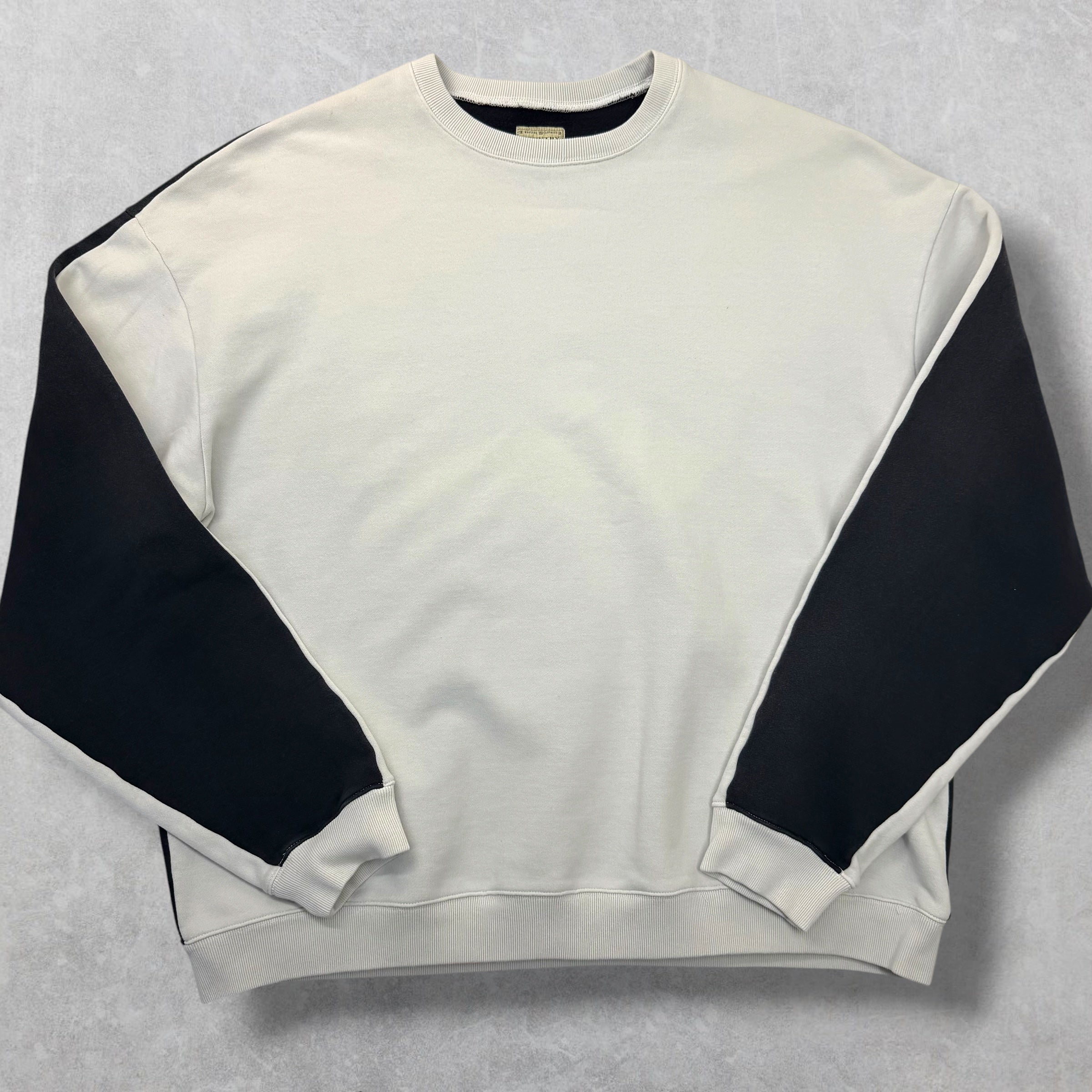 Kapital Knit White 2Tones Sweatshirt Black F (XL)