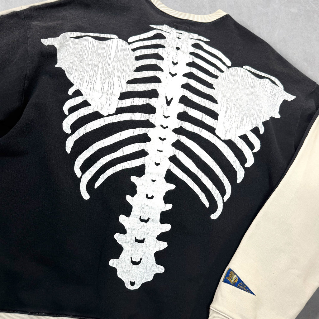 Kapital Knit White 2Tones Sweatshirt Black F (XL)