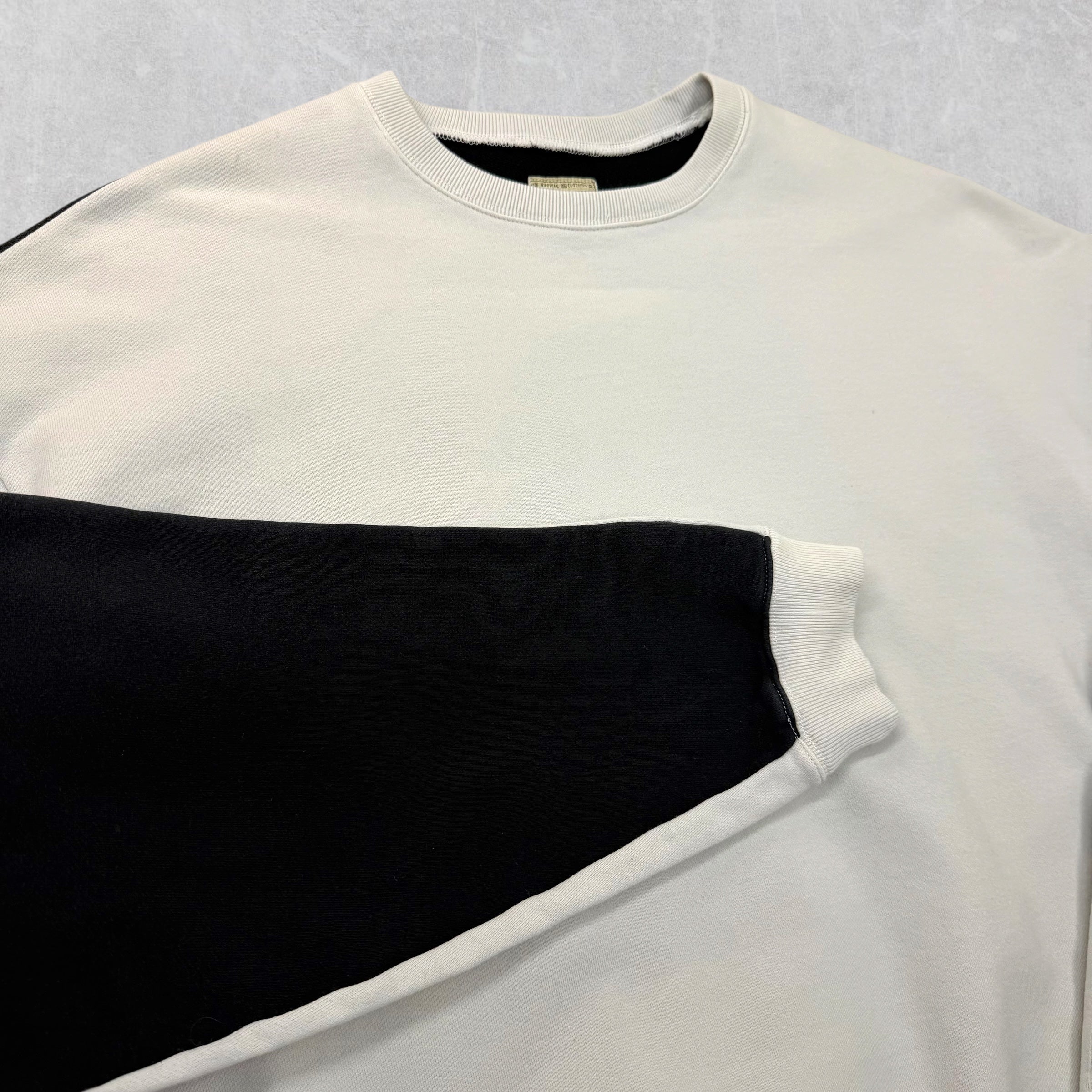 Kapital Knit White 2Tones Sweatshirt Black F (XL)
