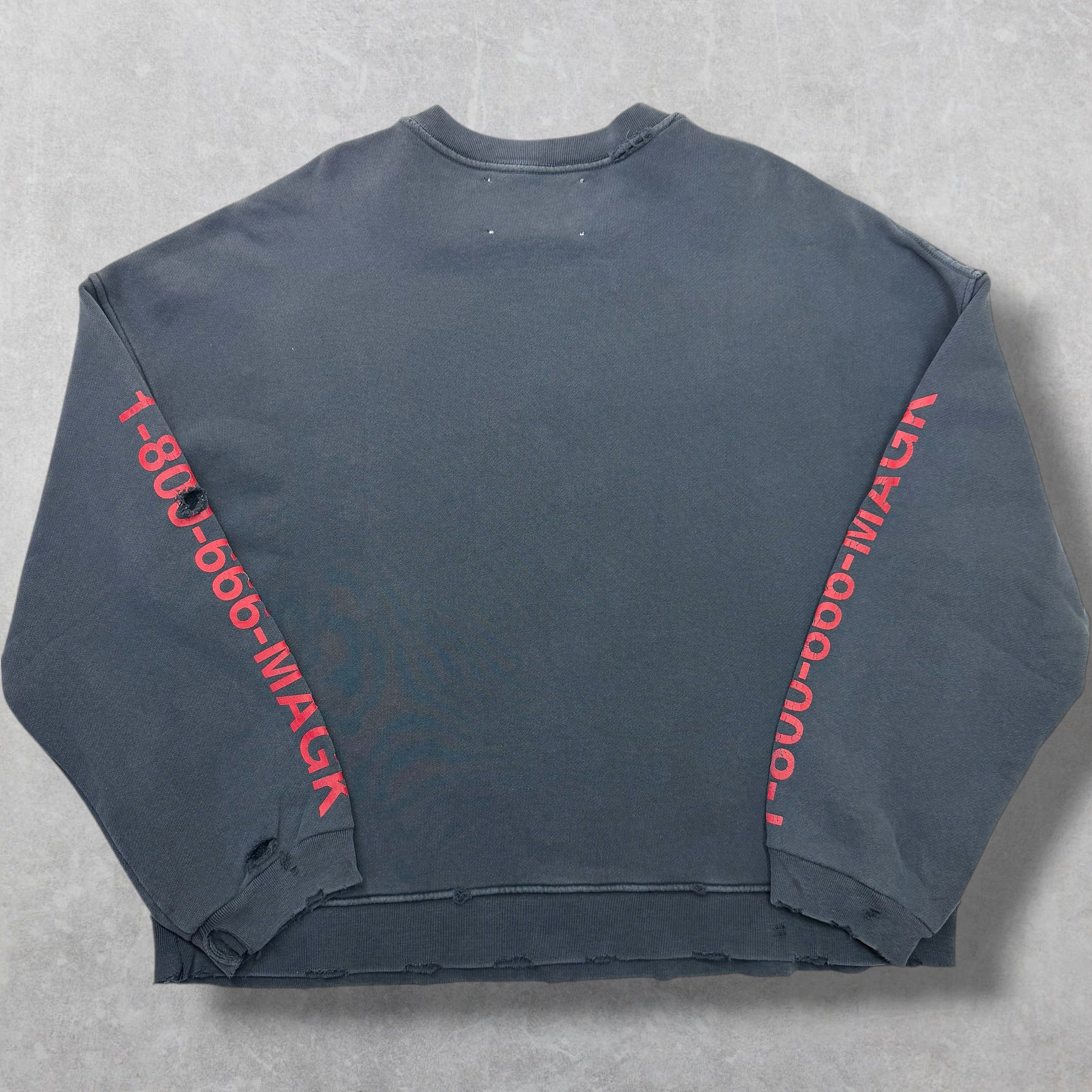 Paly Cast-A-Spell Distressed Sweatshirt M/L (L)