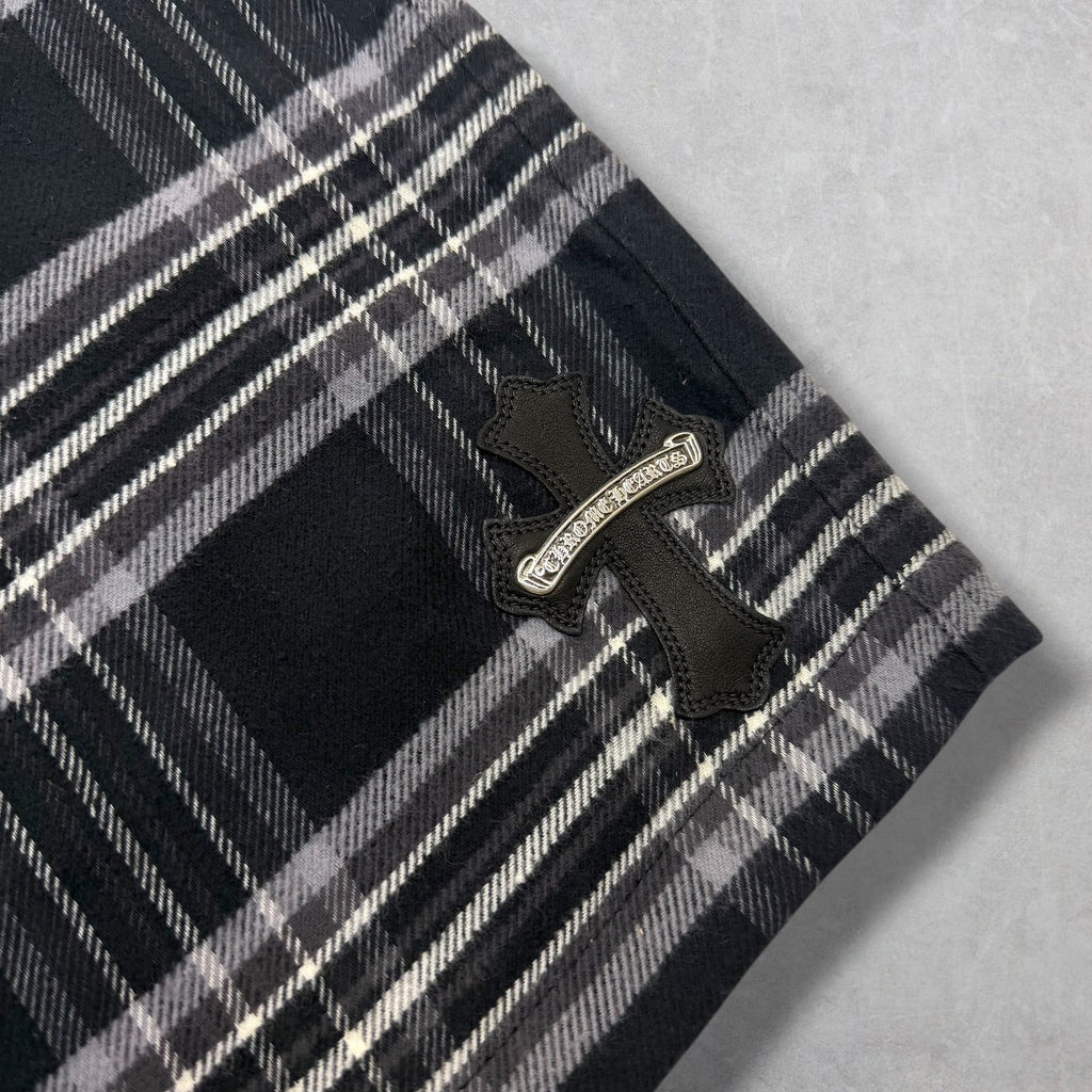 Chrome Hearts "After School" Flannel Shorts M