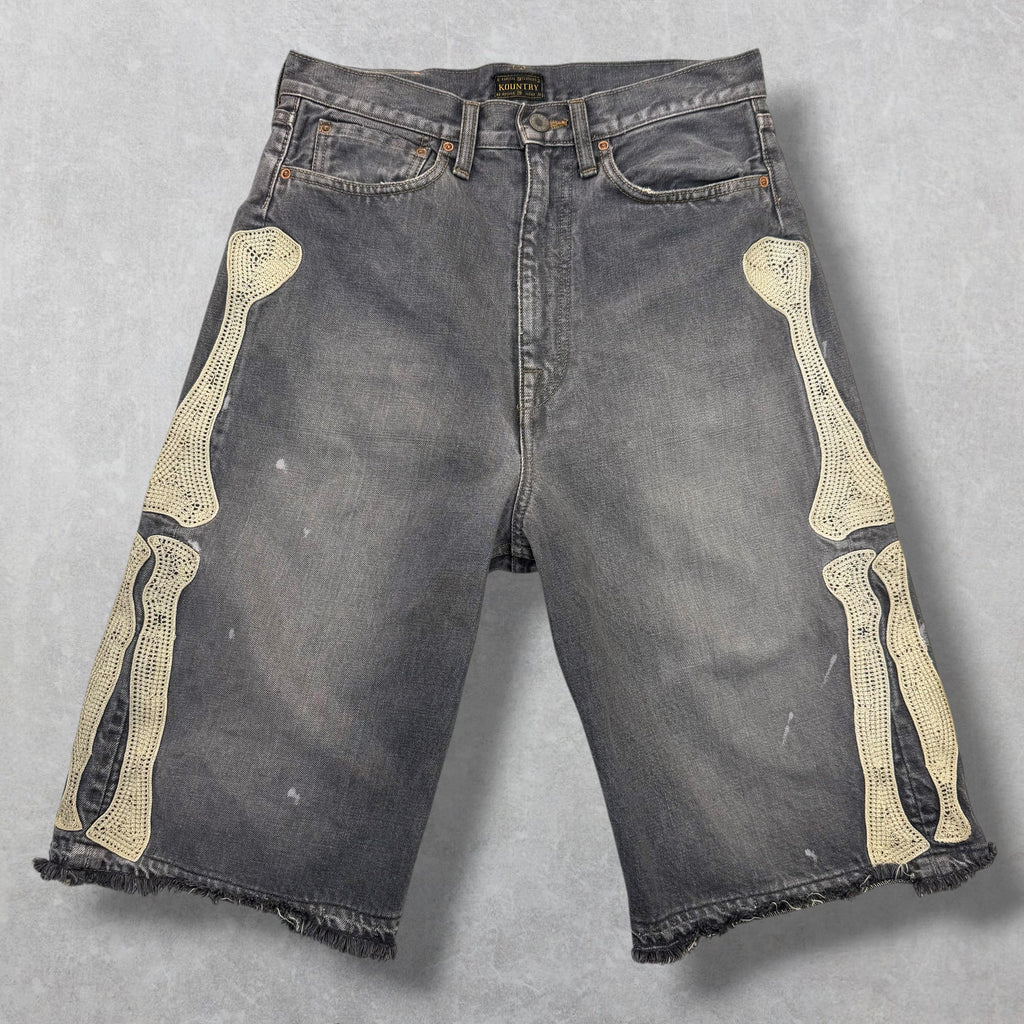 Kapital Bone Denim Shorts 30