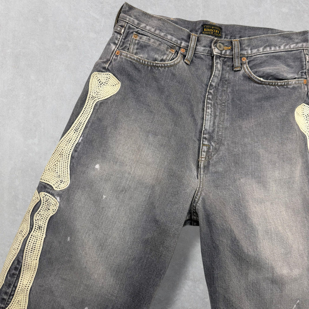 Kapital Bone Denim Shorts 30