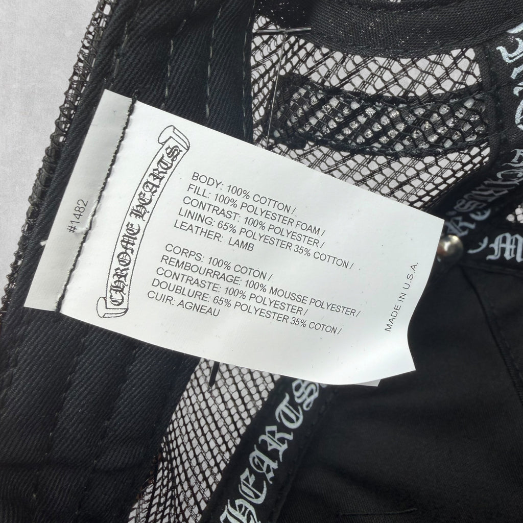 Chrome Hearts White Cemetery Cross Patch Trucker