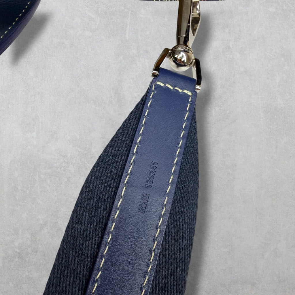 Goyard Navy Blue Voltaire Tote w/ Sangle MM Strap
