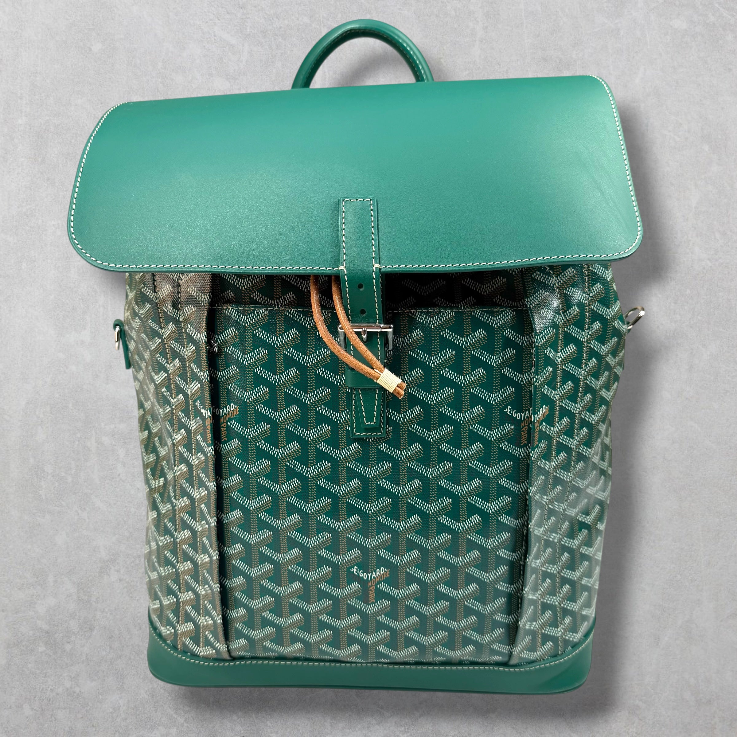 Goyard Green Alpin Backpack