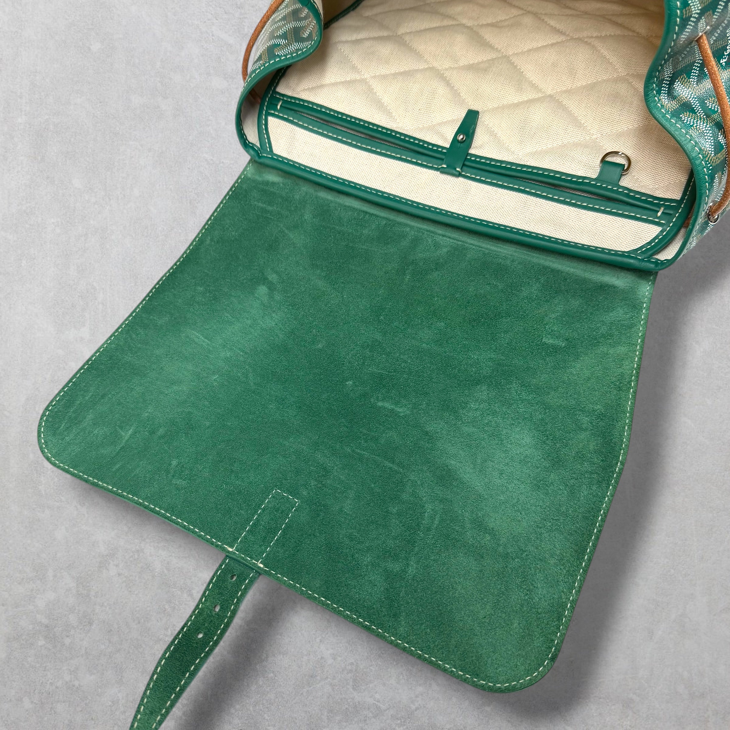 Goyard Green Alpin Backpack