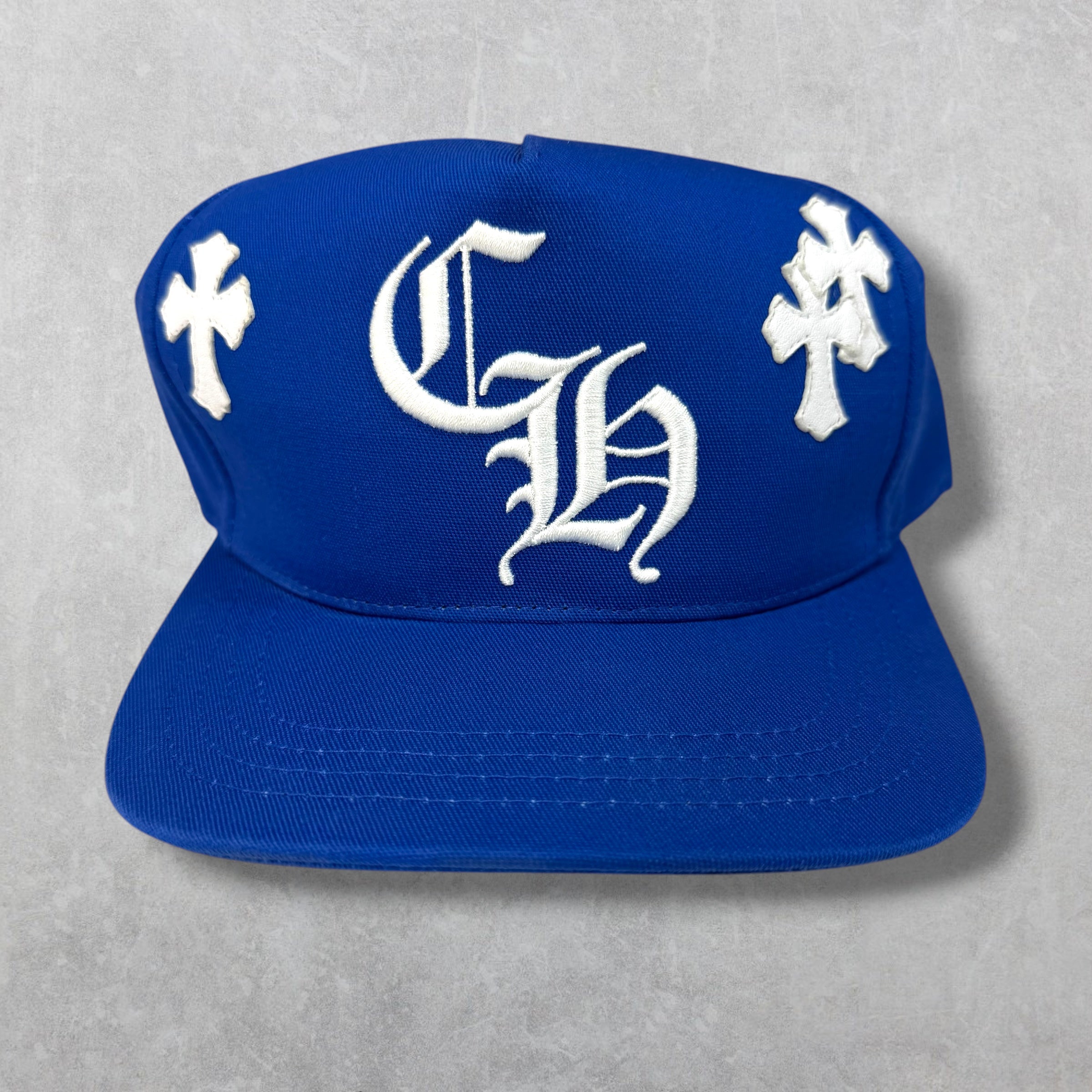 Chrome Hearts Blue/White Cross Patch Hat