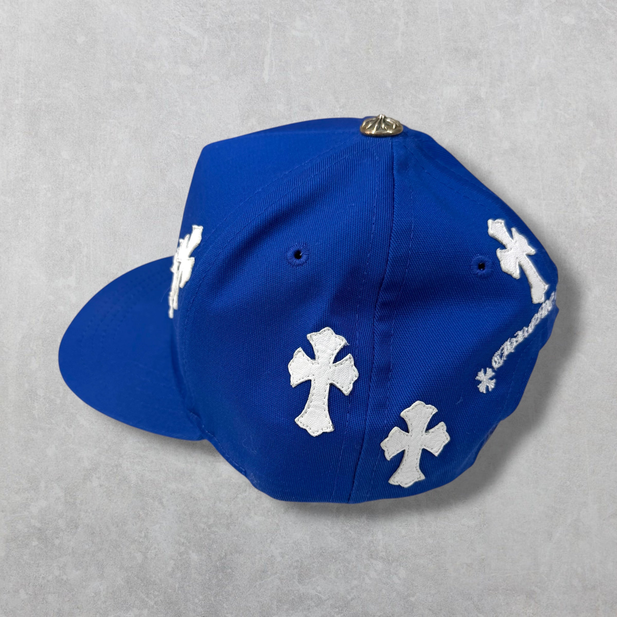 Chrome Hearts Blue/White Cross Patch Hat