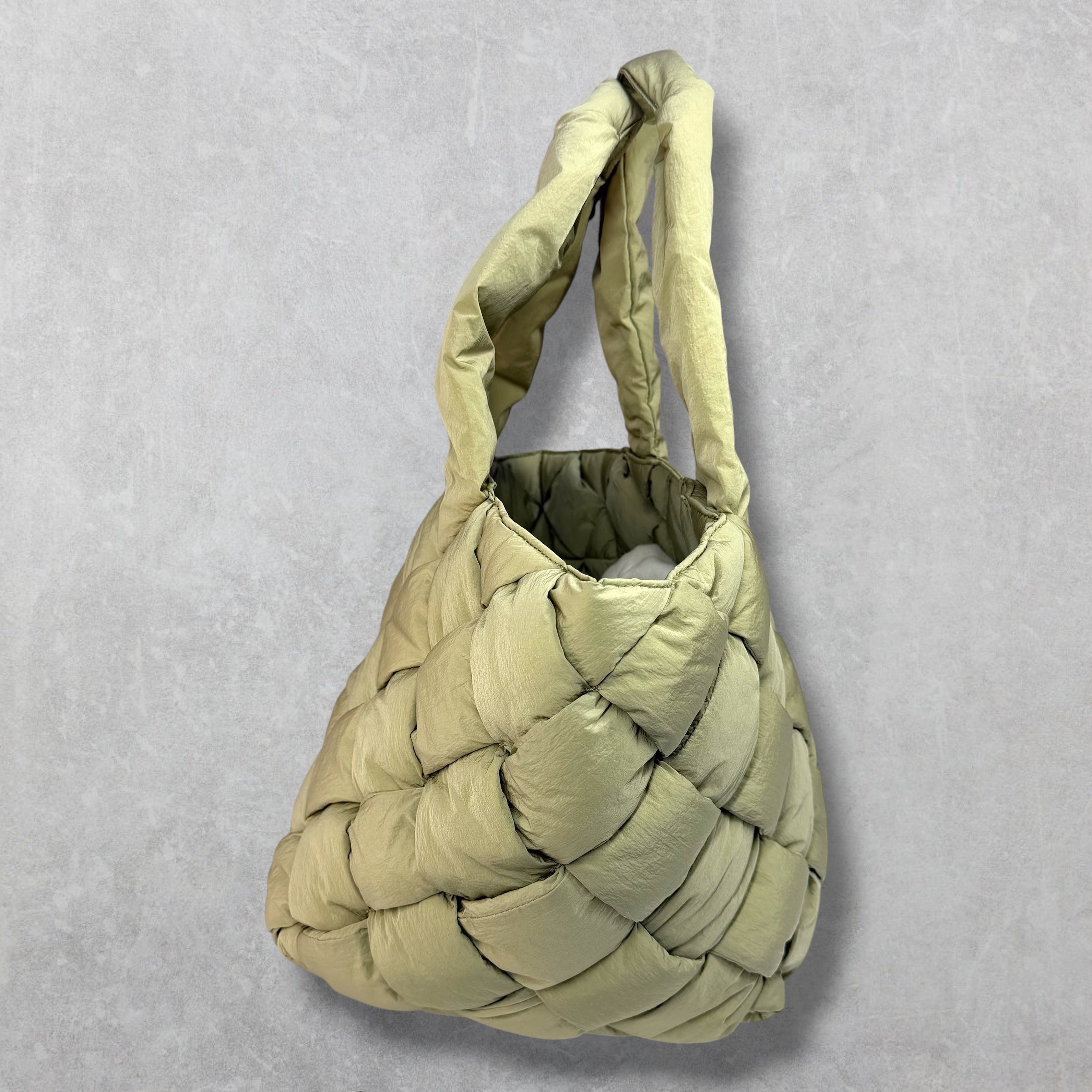 Bottega Veneta Cassette Intrecciato Nylon Tote
