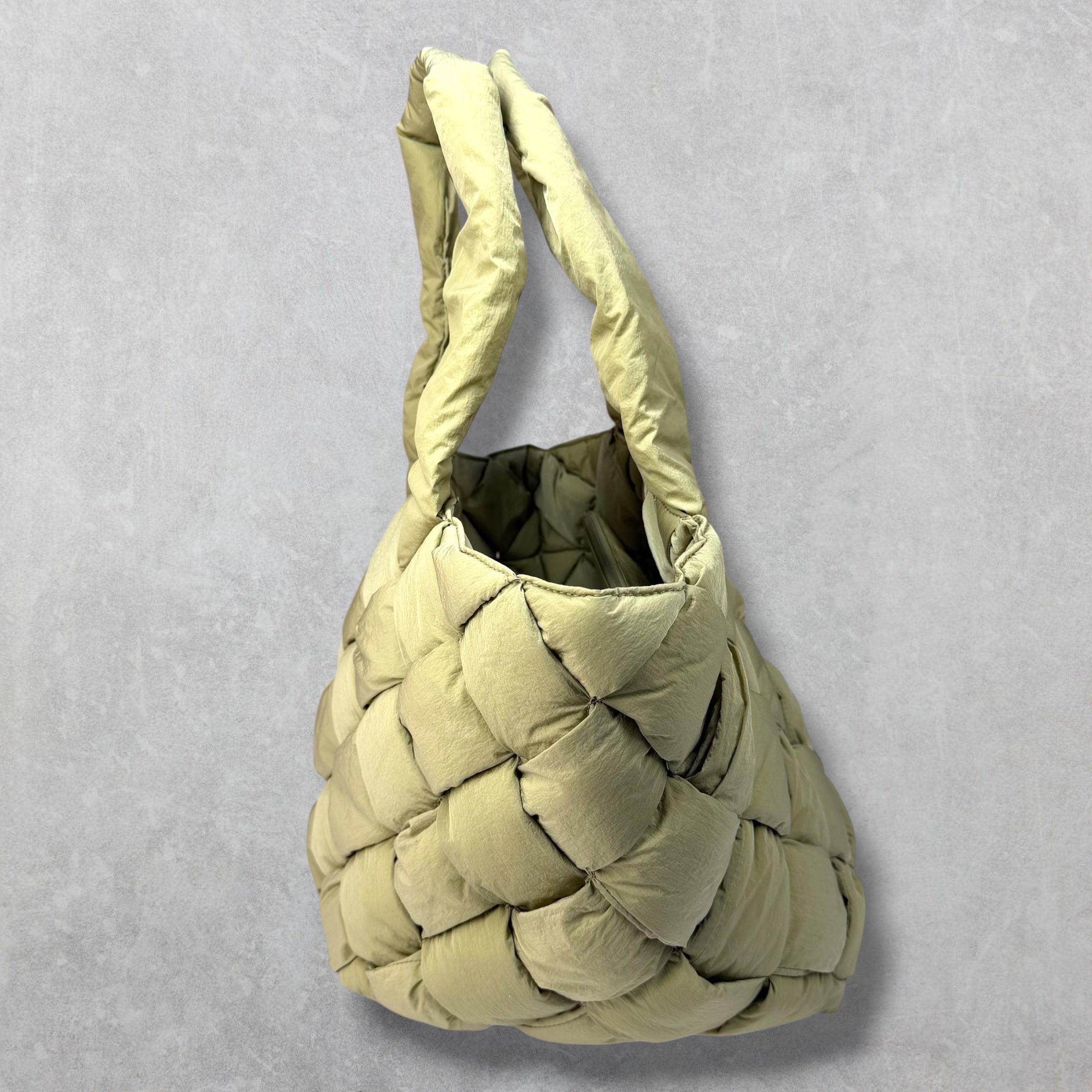 Bottega Veneta Cassette Intrecciato Nylon Tote