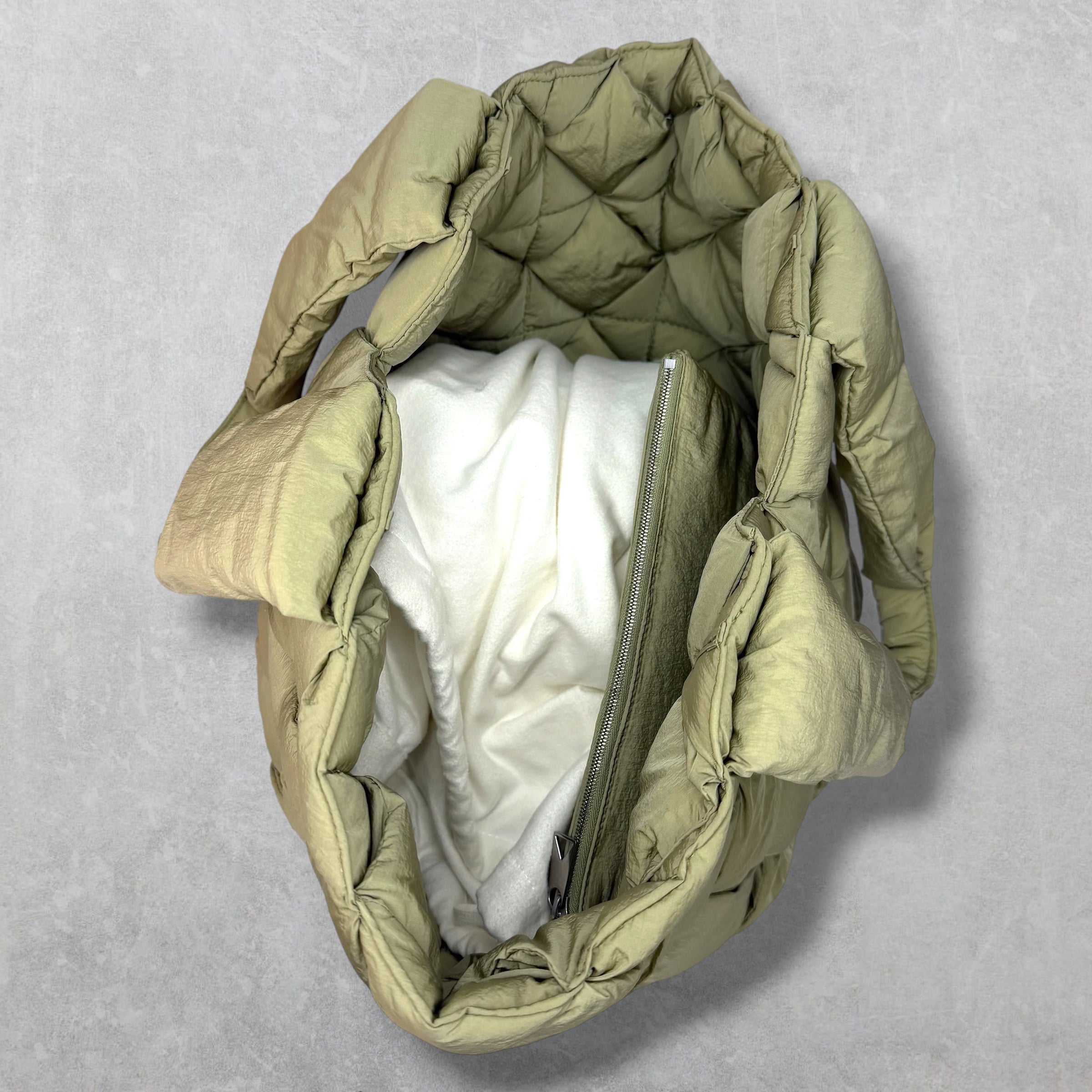 Bottega Veneta Cassette Intrecciato Nylon Tote