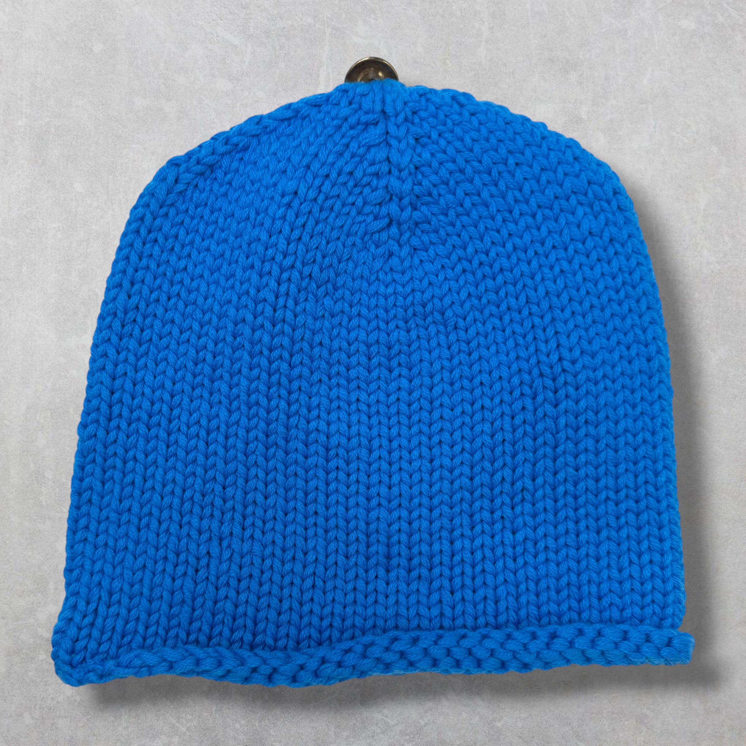 Chrome Heart Purple Cross Patch Blue Cashmere Beanie