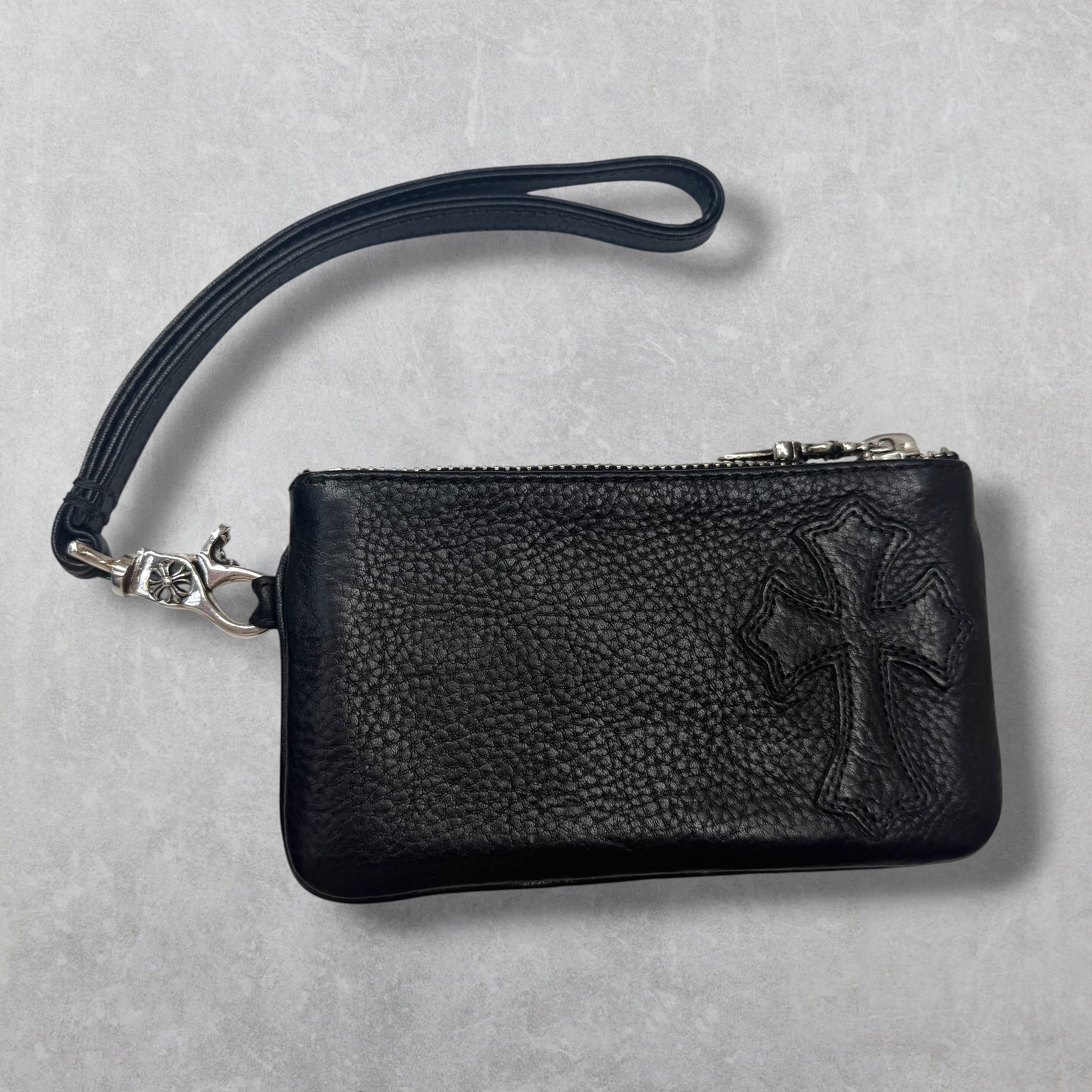Chrome Hearts Cross Patch Loop Zip Wallet