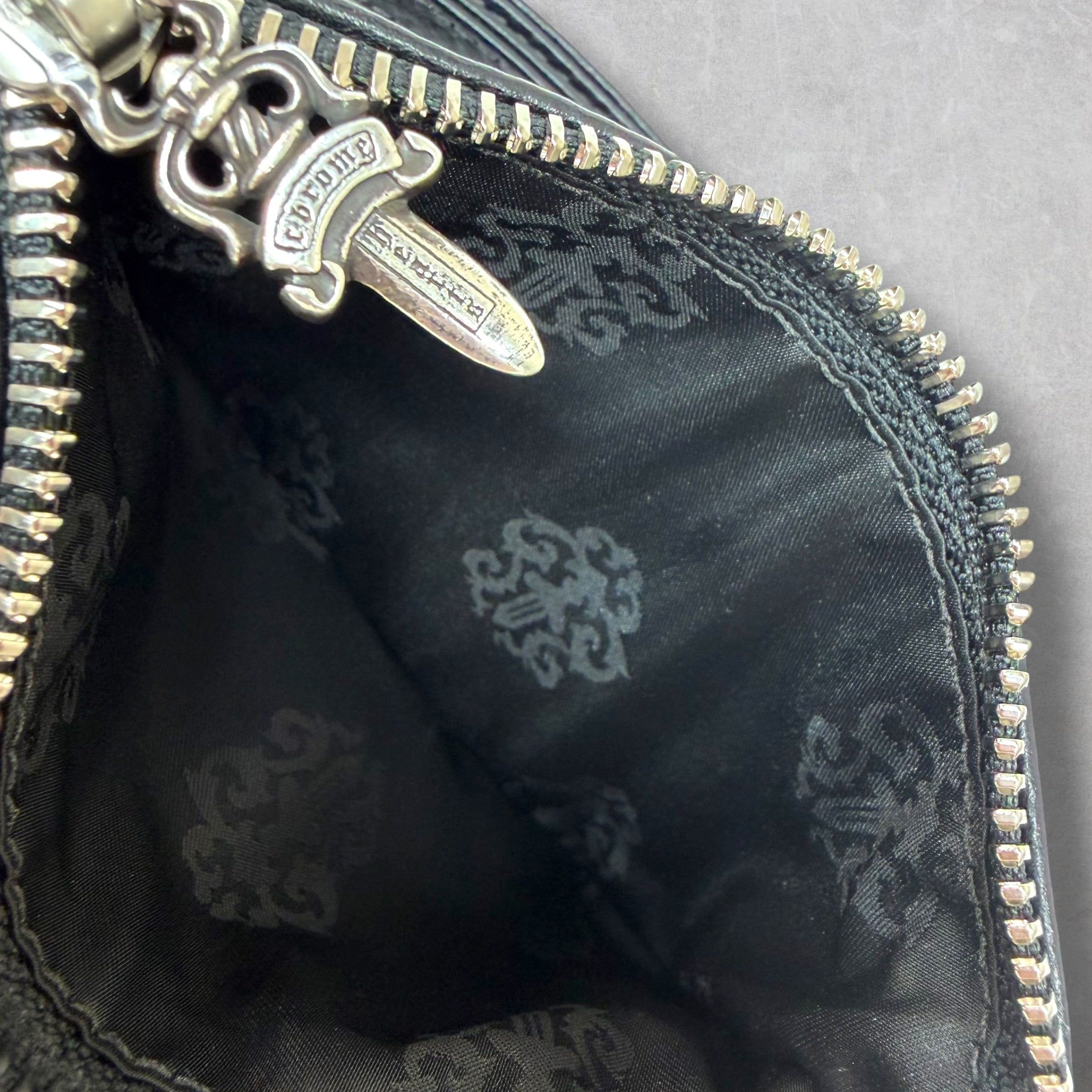 Chrome Hearts Cross Patch Loop Zip Wallet
