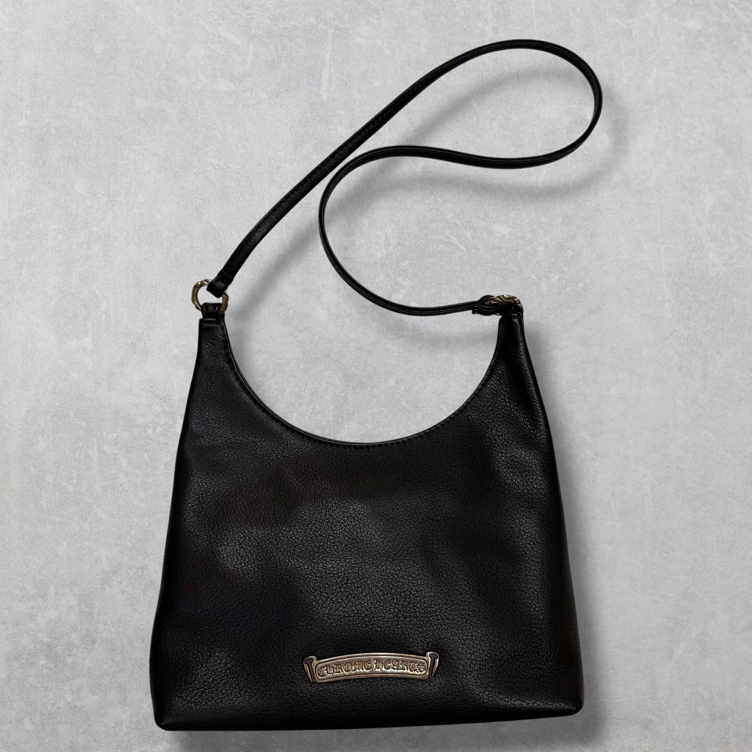 Chrome Hearts VIV Dagger Black Leather Handbag