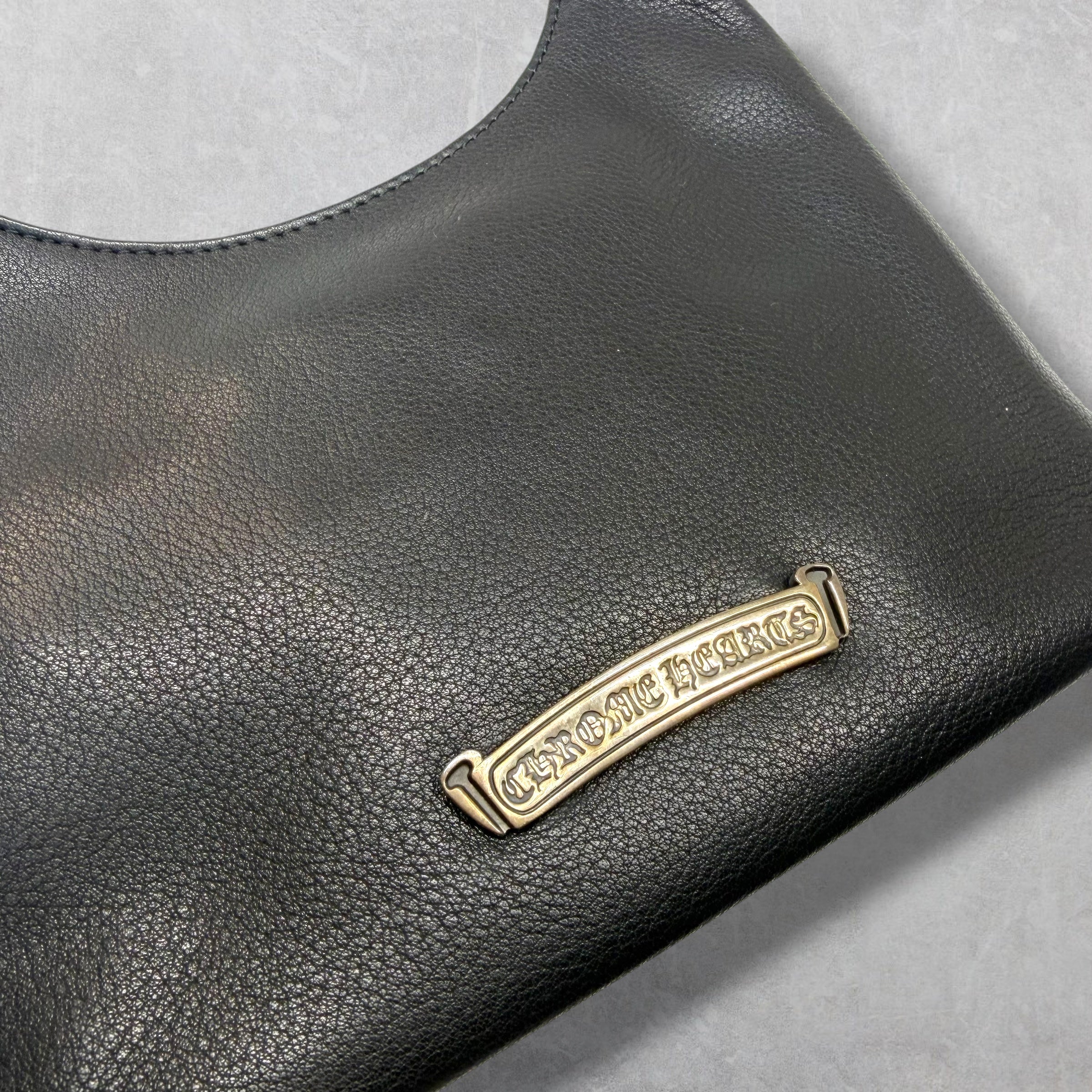Chrome Hearts VIV Dagger Black Leather Handbag