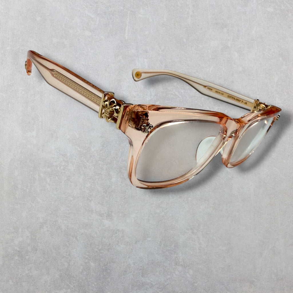 Chrome Hearts Gittin Any? Pink Crystal Glasses