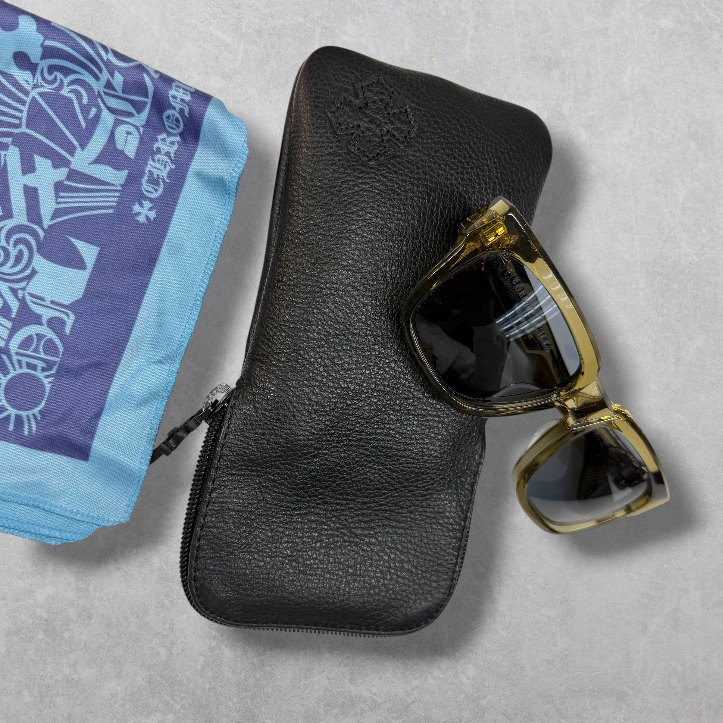 Chrome Hearts Box Officer Army Sunglasses