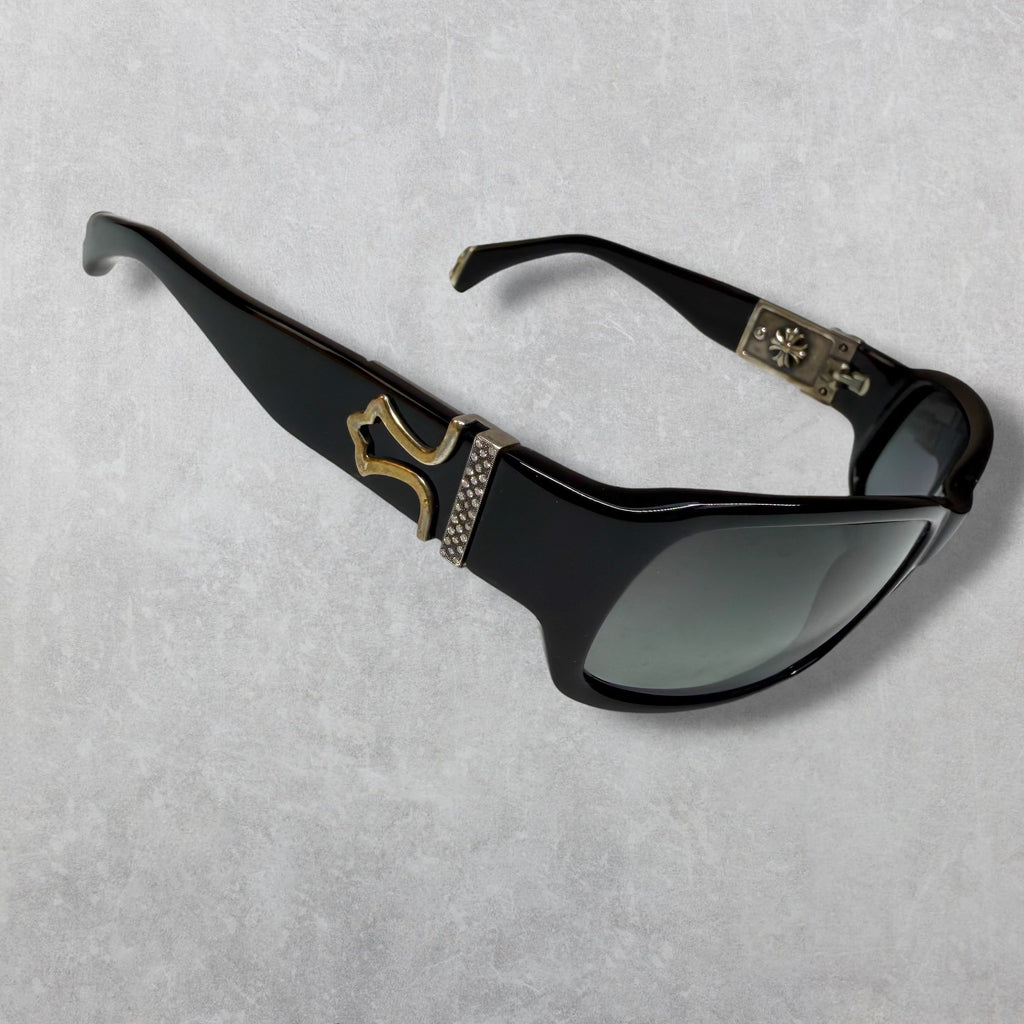 Vintage Chrome Hearts Fix 2 Diamond Sunglasses