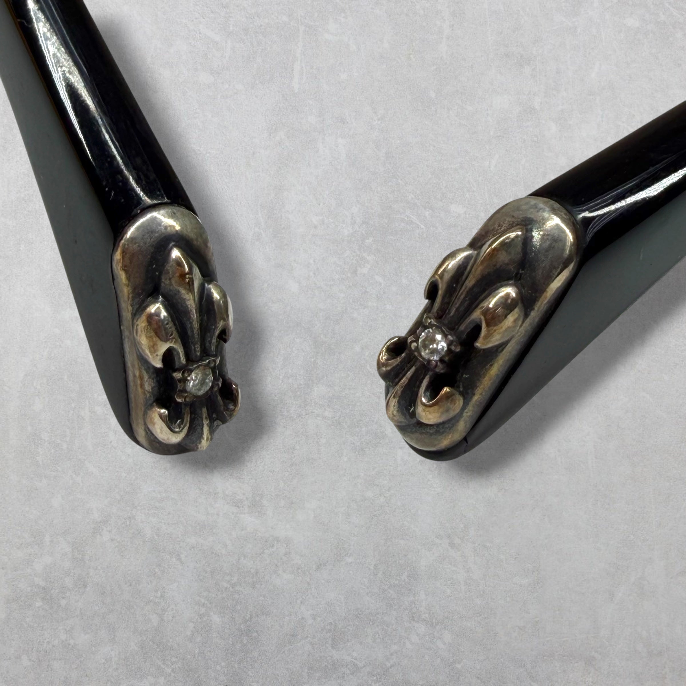 Vintage Chrome Hearts Fix 2 Diamond Sunglasses