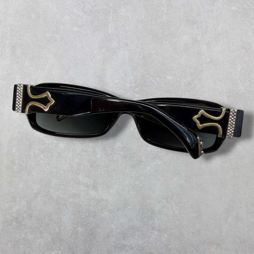 Vintage Chrome Hearts Fix 2 Diamond Sunglasses