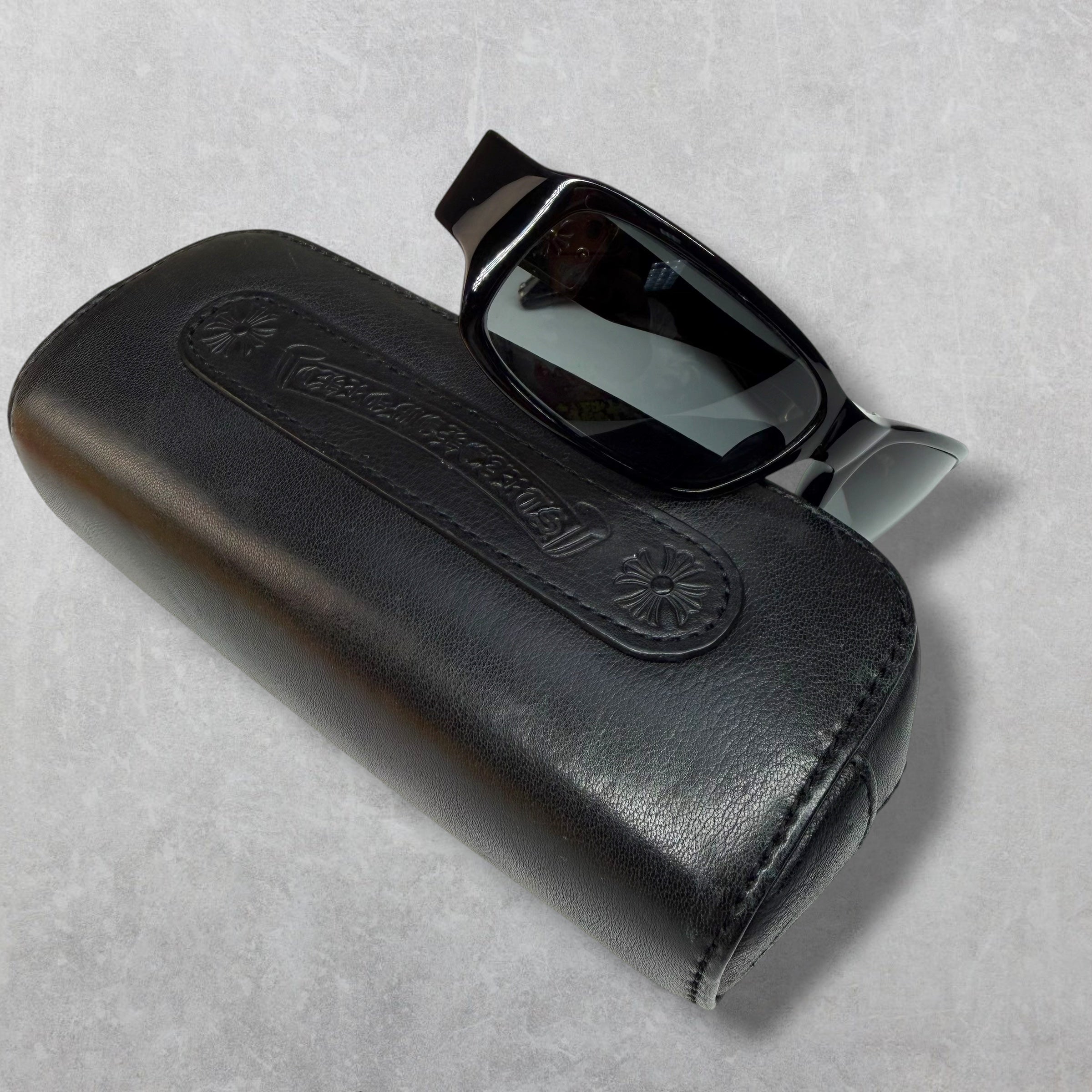 Vintage Chrome Hearts Fix 2 Diamond Sunglasses