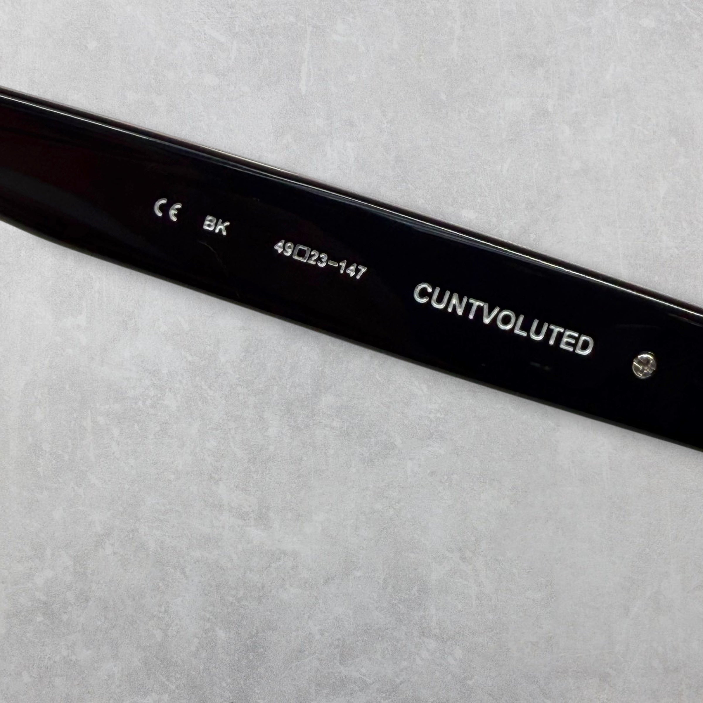 Chrome Hearts Cuntvoluted Black Glasses