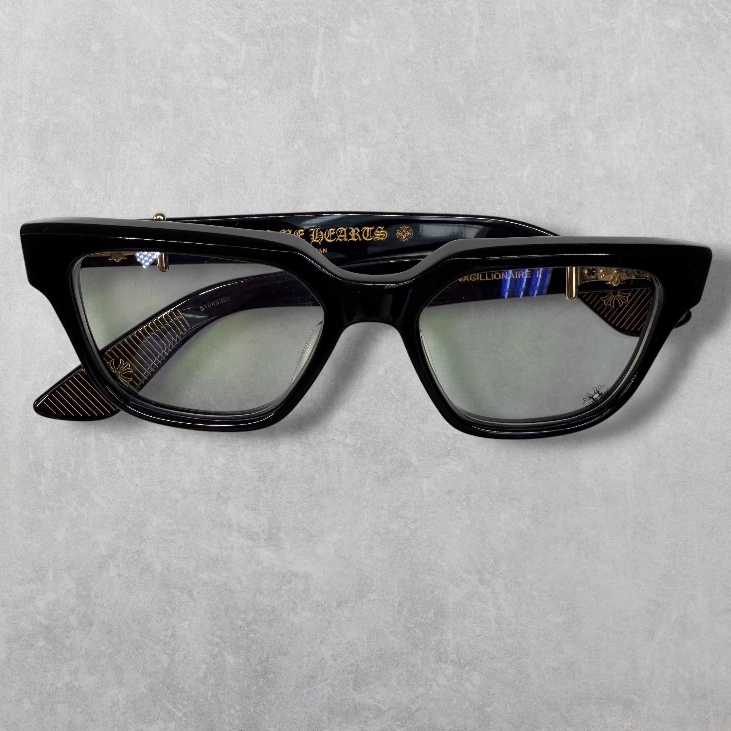 Chrome Hearts Vagillionaire II Black Glasses