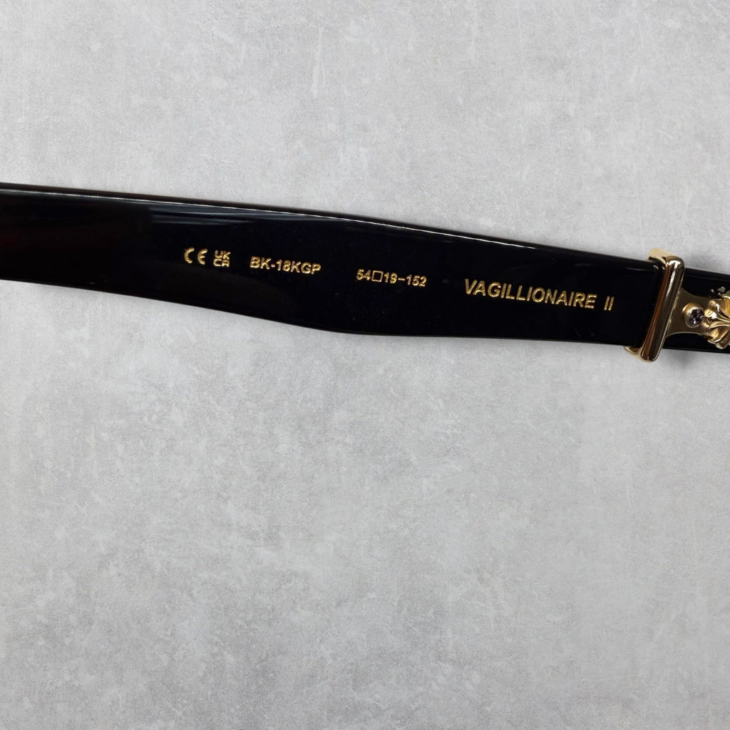 Chrome Hearts Vagillionaire II Black Glasses